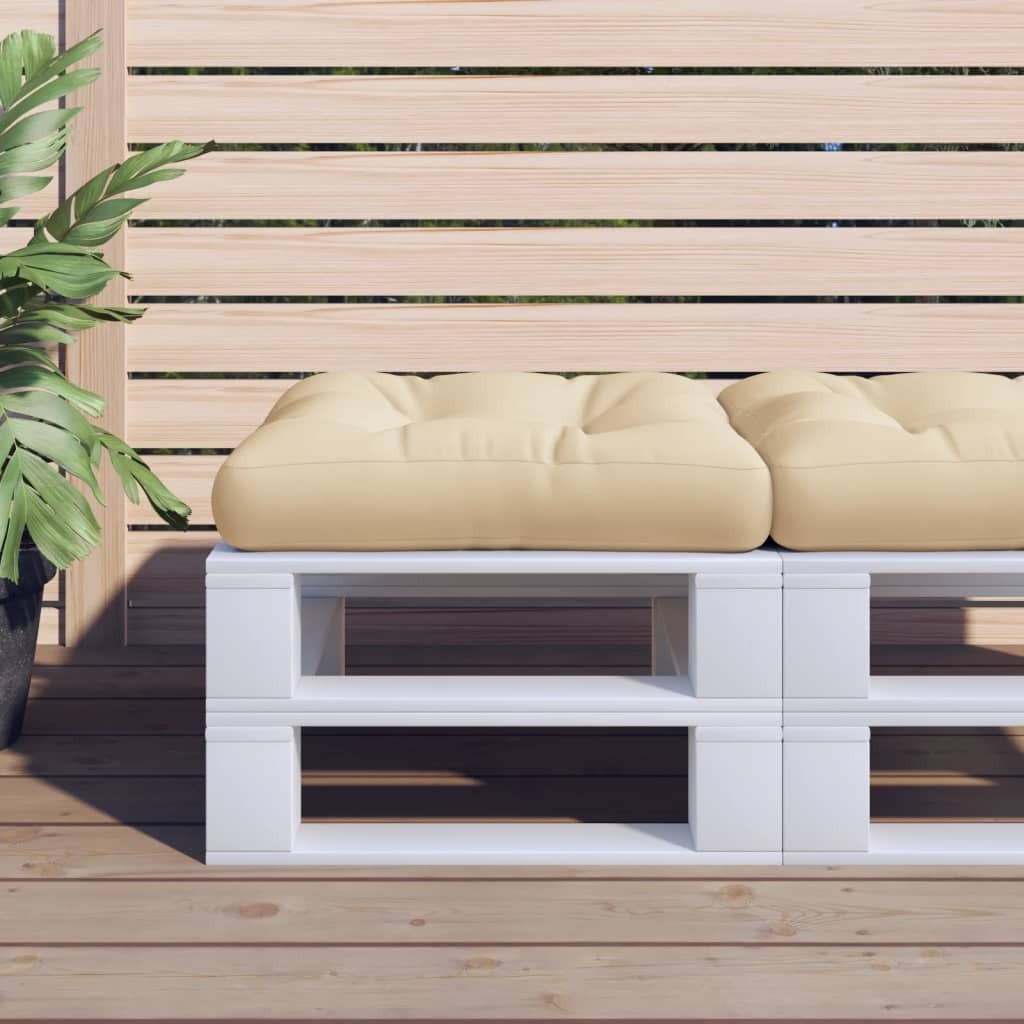 Vidaxl Pallet Cushion Beige 23.6X23.6X4.7 Fabric