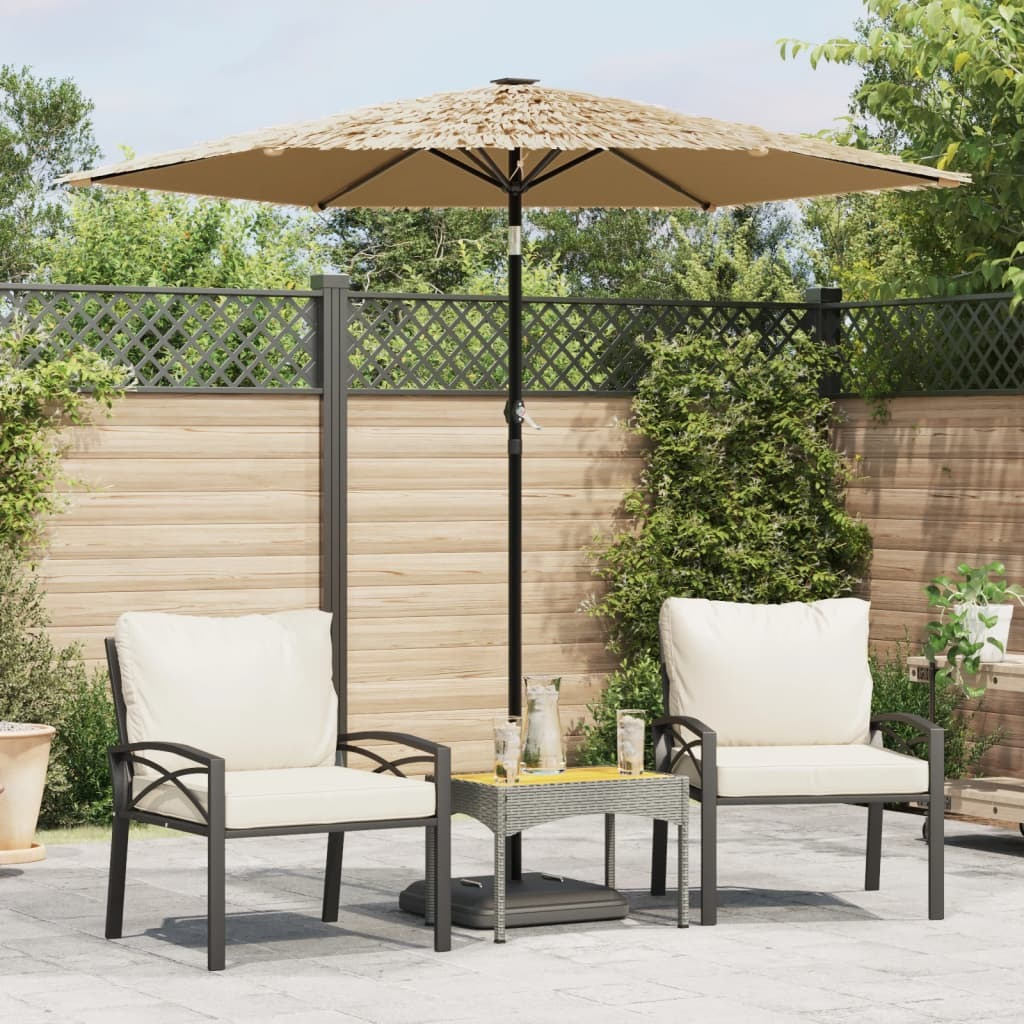 Vidaxl Garden Parasol With Steel Pole Brown 87.8X87.8X83.9