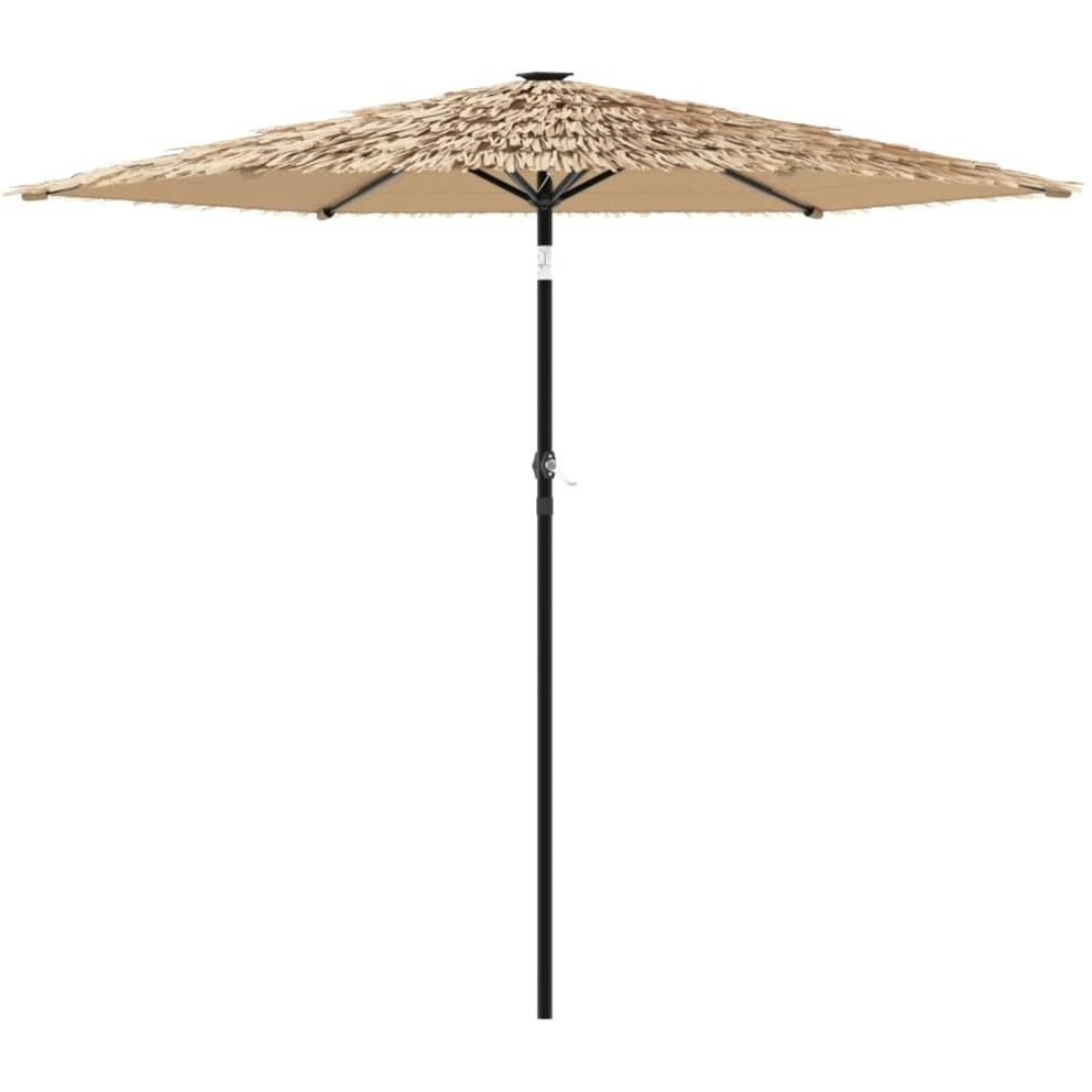 Vidaxl Garden Parasol With Steel Pole Brown 87.8X87.8X83.9