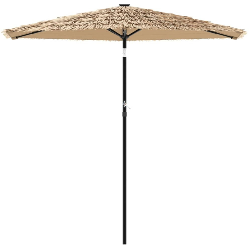Vidaxl Garden Parasol With Steel Pole Brown 87.8X87.8X83.9