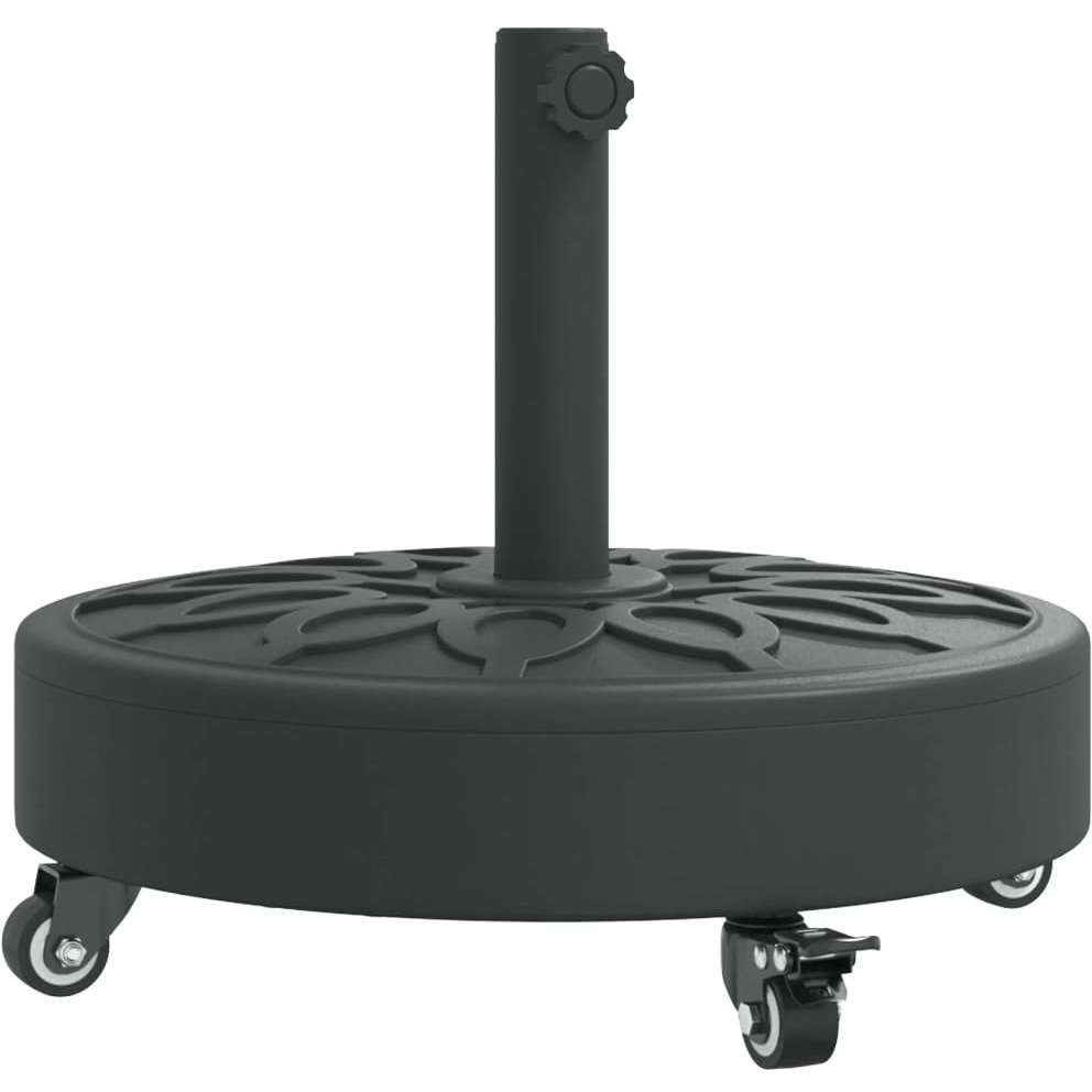 Vidaxl Parasol Base With Wheels For 1.5/1.9 Poles 59.5 Lb Round