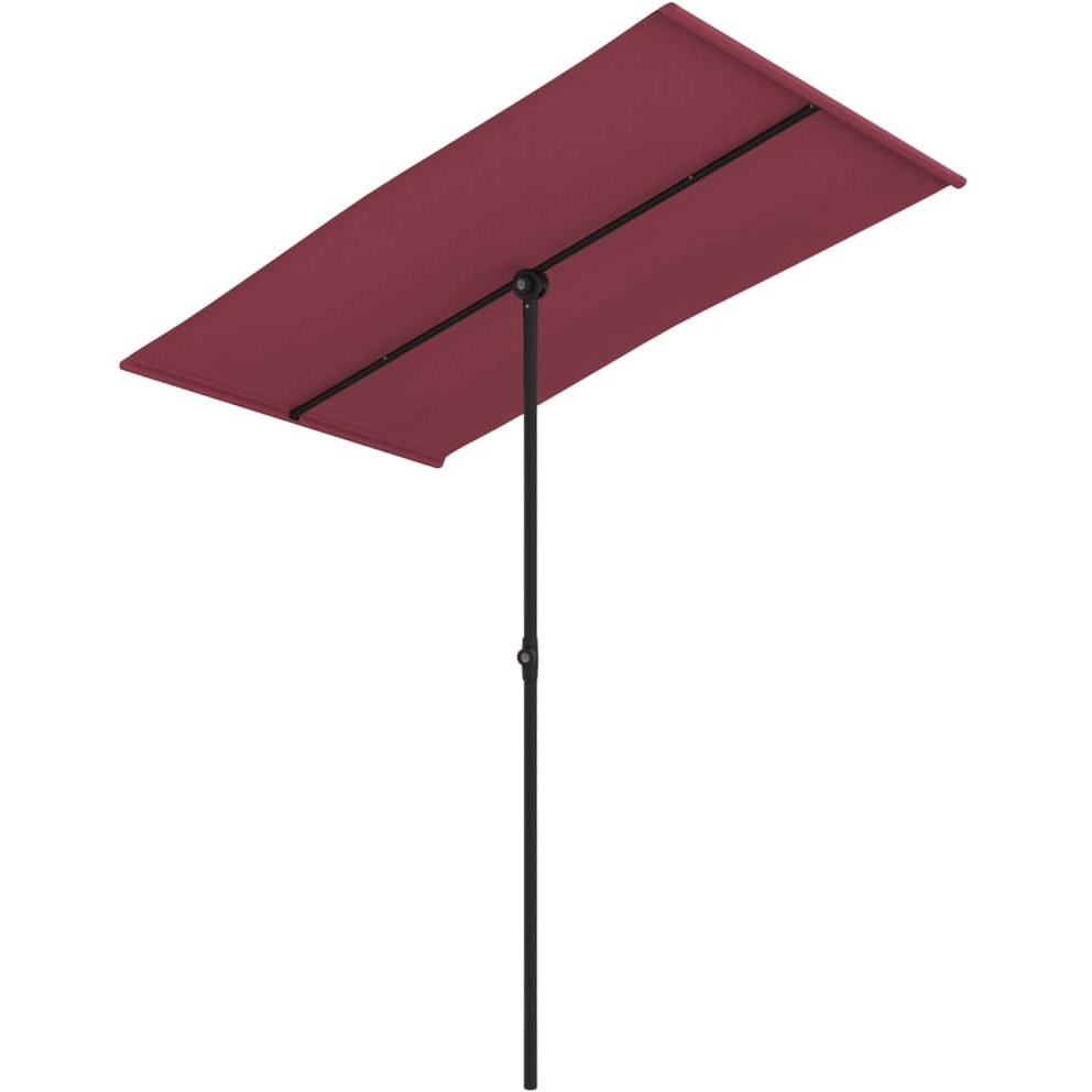 Vidaxl Outdoor Parasol With Aluminum Pole 70.9X43.3 Bordeaux Red