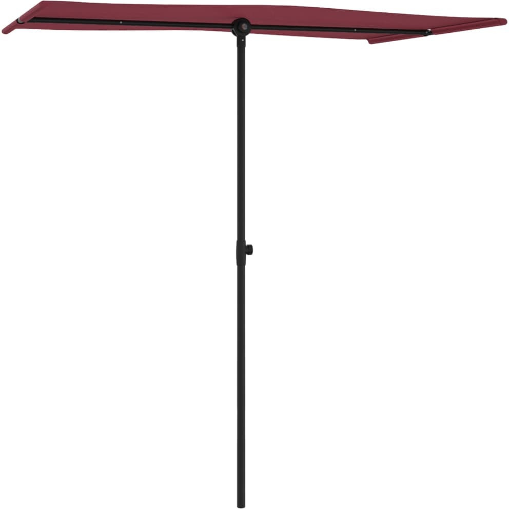 Vidaxl Outdoor Parasol With Aluminum Pole 70.9X43.3 Bordeaux Red