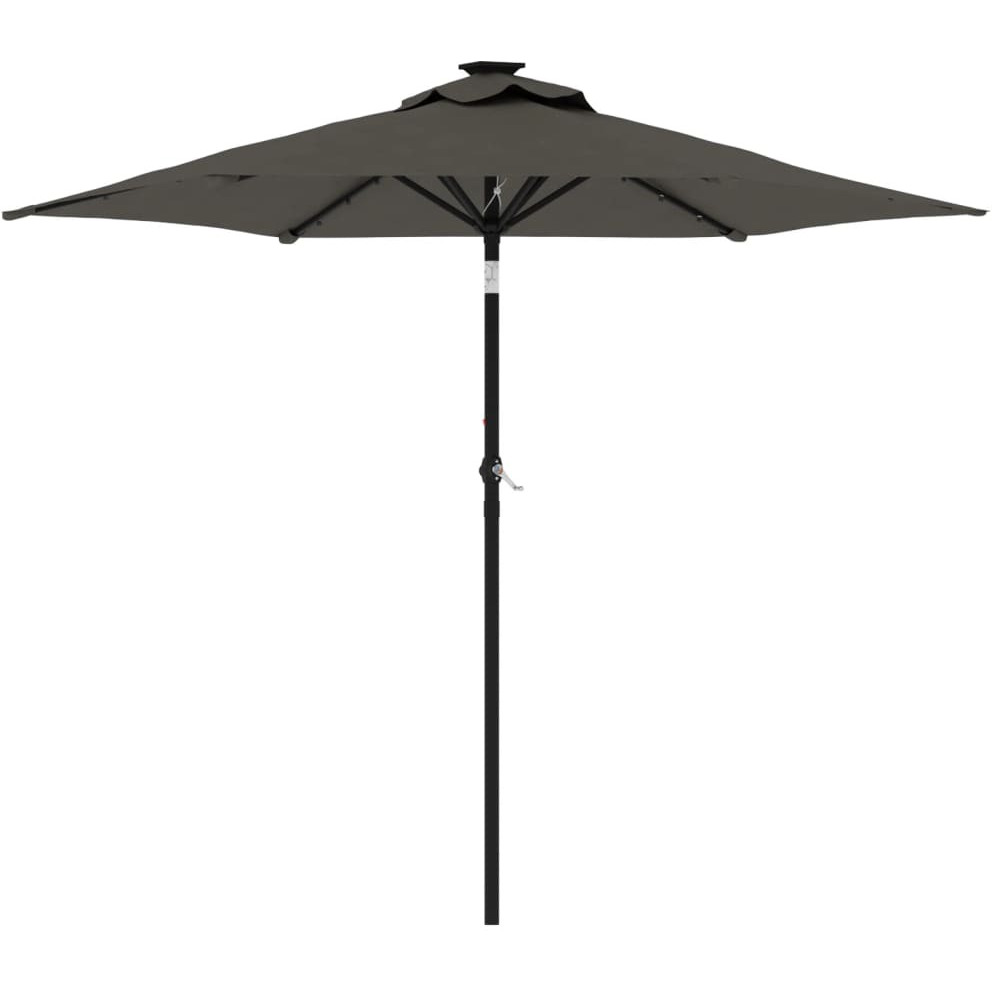 Vidaxl Garden Parasol With Steel Pole Anthracite 88.6X88.6X83.5