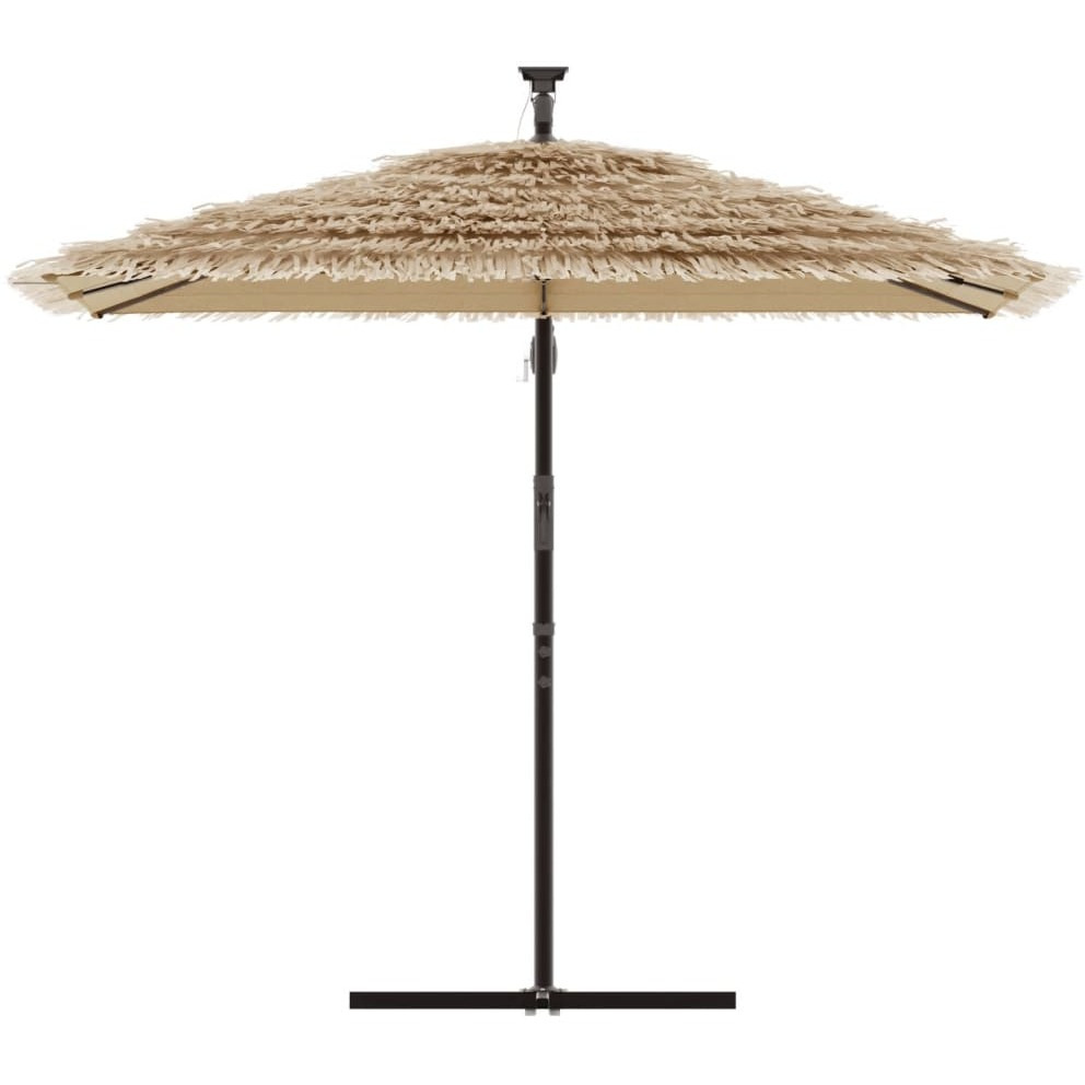 Vidaxl Garden Parasol With Steel Pole Brown 96.9X96.9X90.6