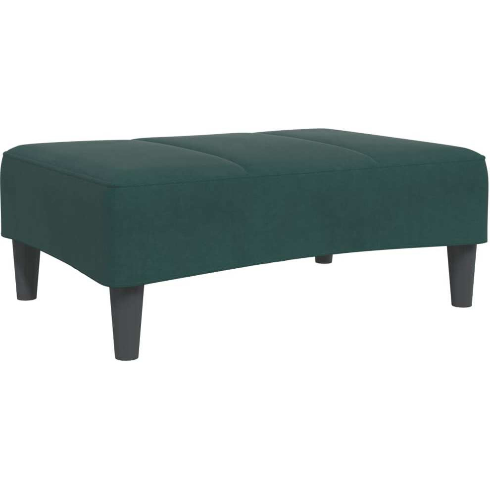 Vidaxl Footstool Dark Green 30.3X21.7X12.2 Velvet