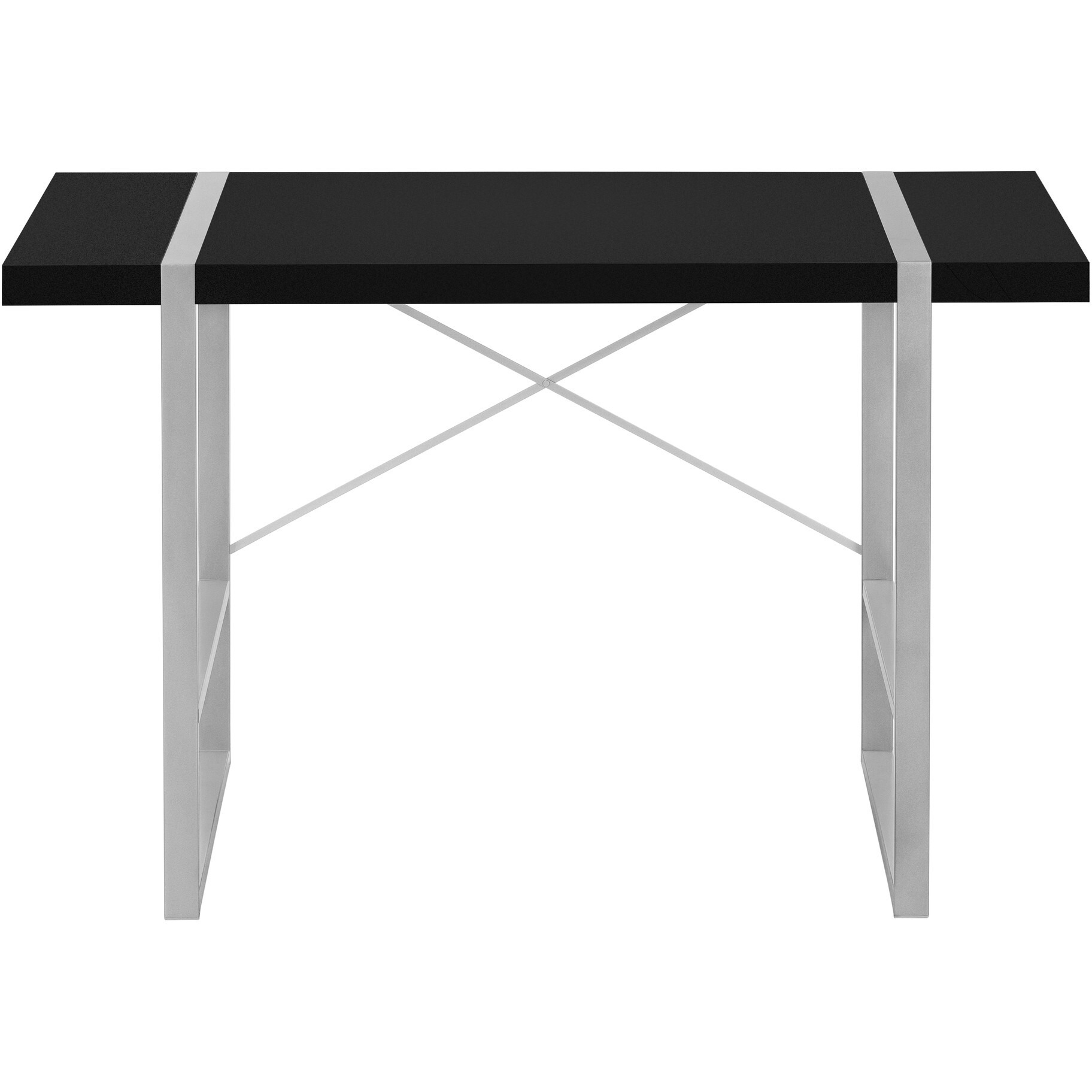 49"" Black And Gray Computer Desk
