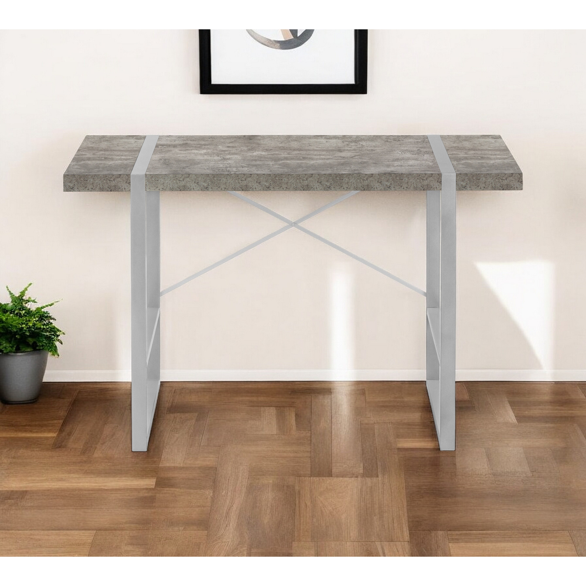 49"" Gray Computer Desk