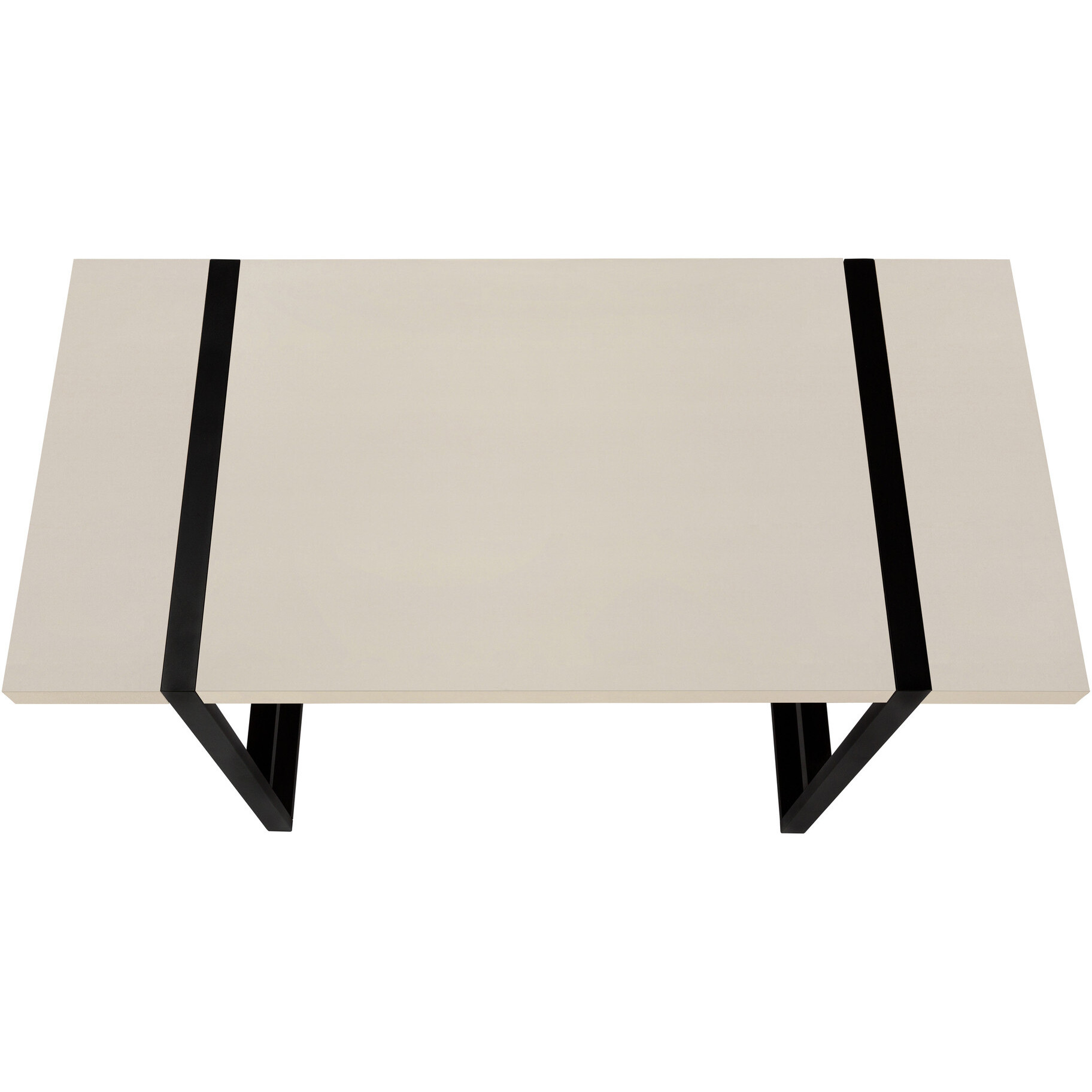 49"" Taupe And Black Computer Desk
