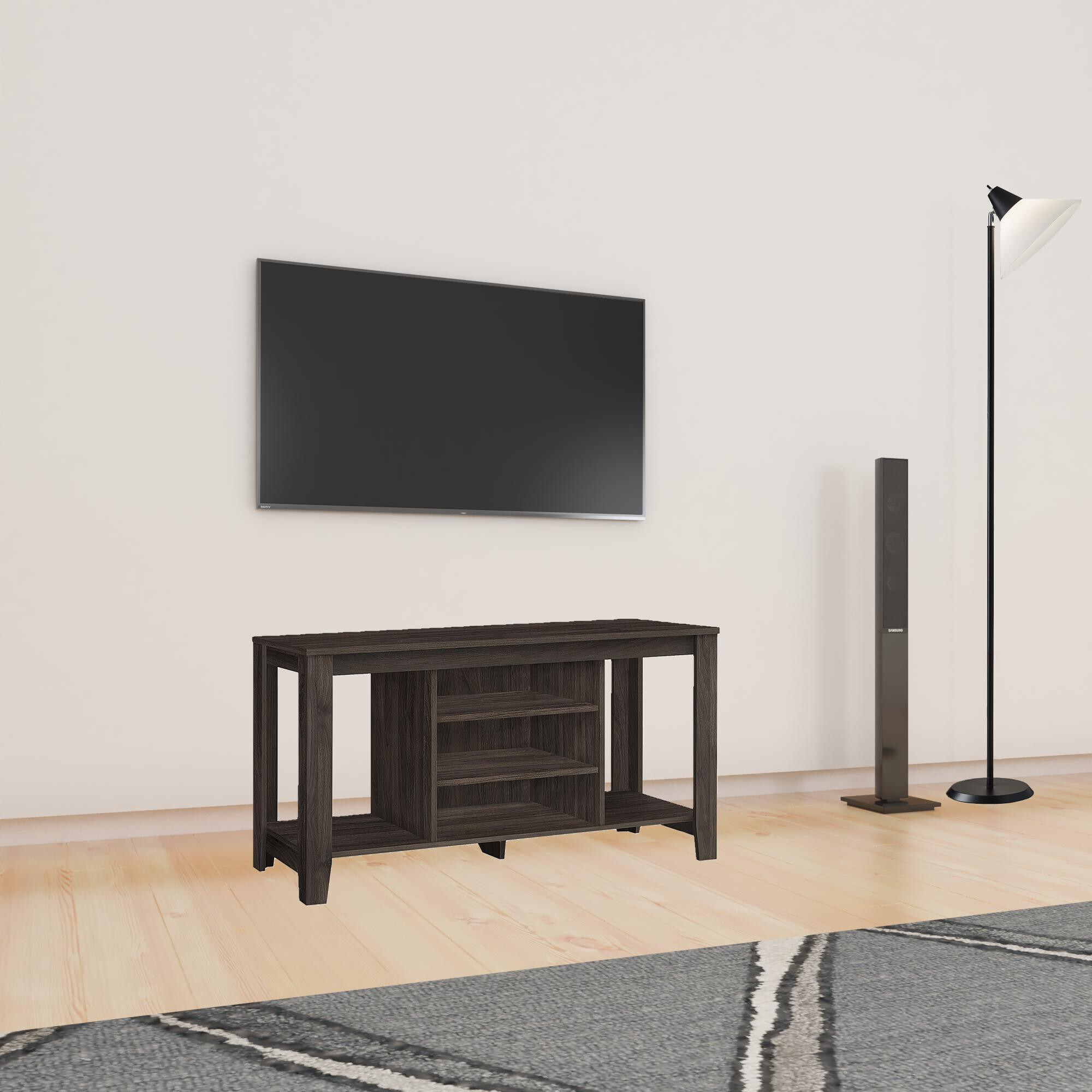 48"" Brown Open Shelving Tv Stand