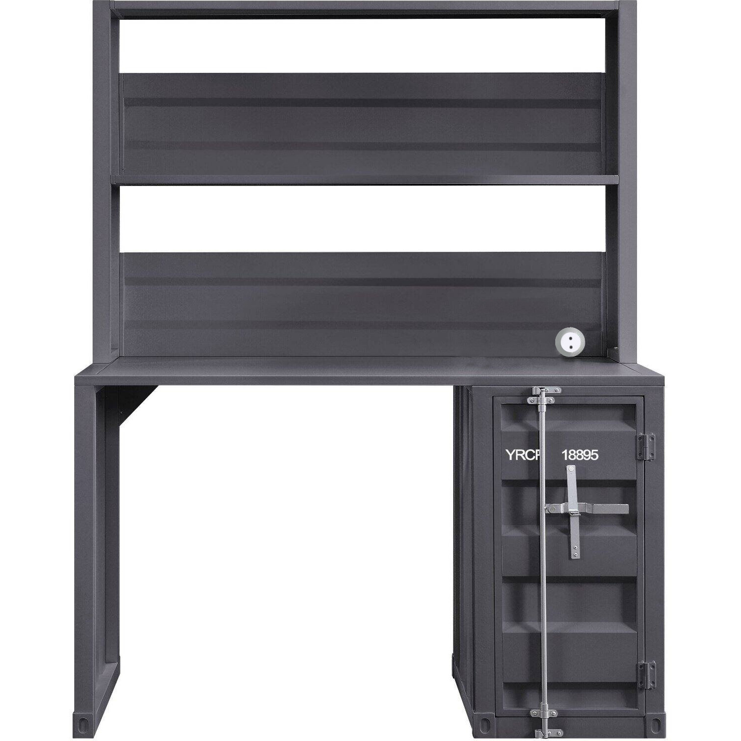 47"" Gunmetal Iron Writing Desk