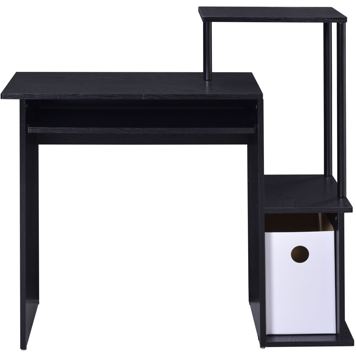 37"" Black Computer Desk