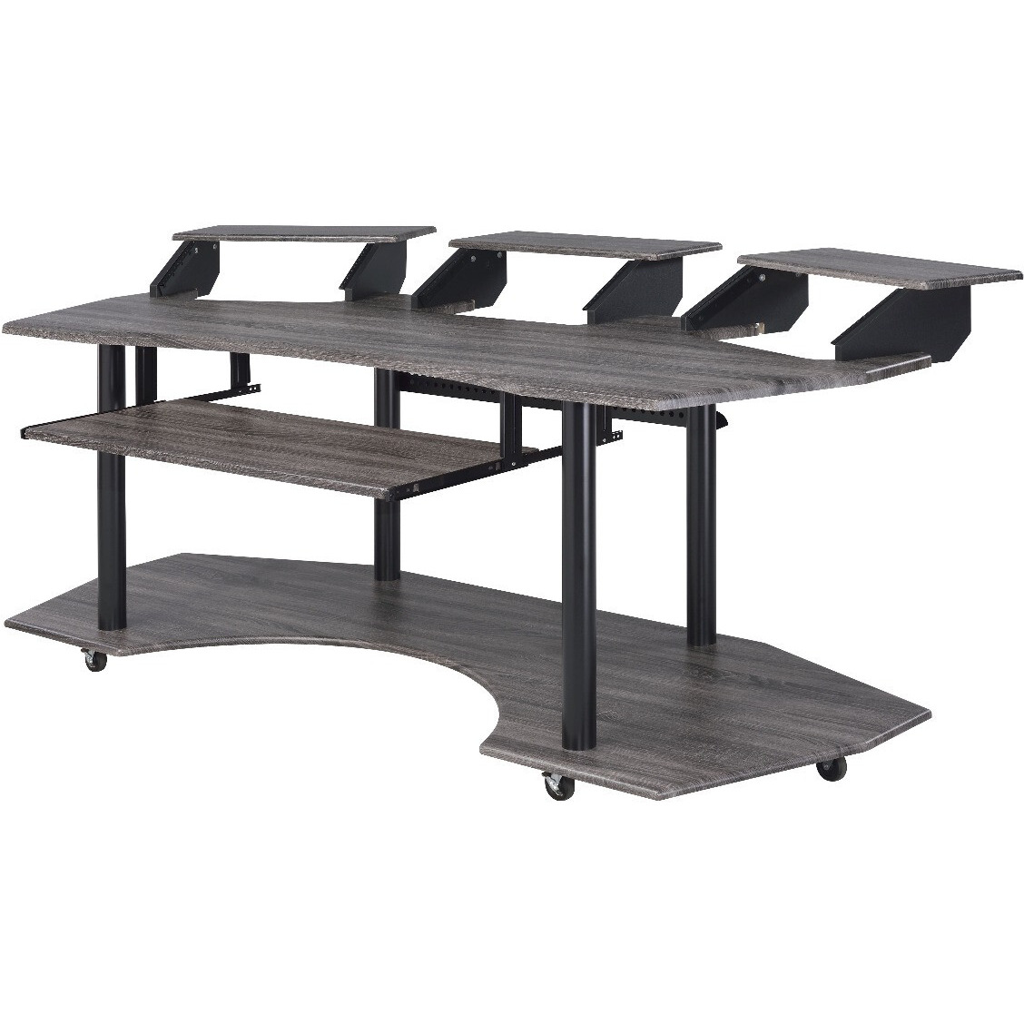 83"" Black Computer Desk