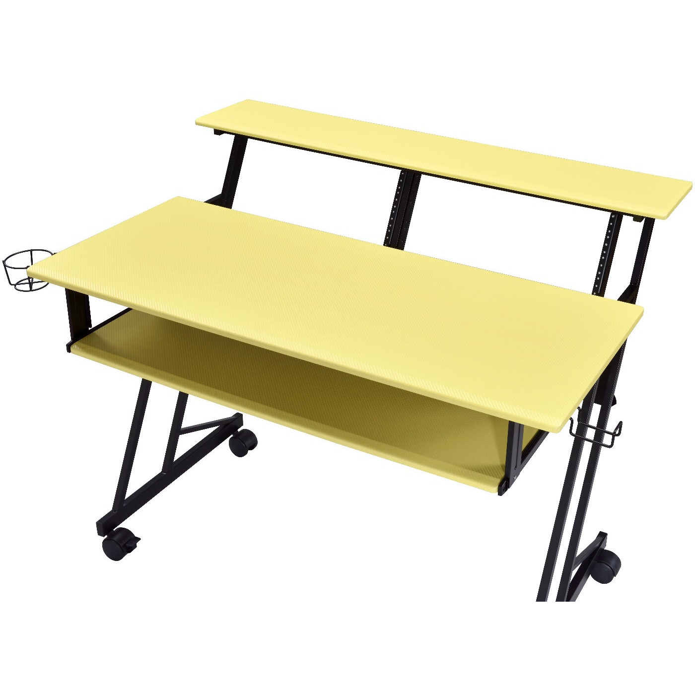 47"" Yellow And Black Computer Desk