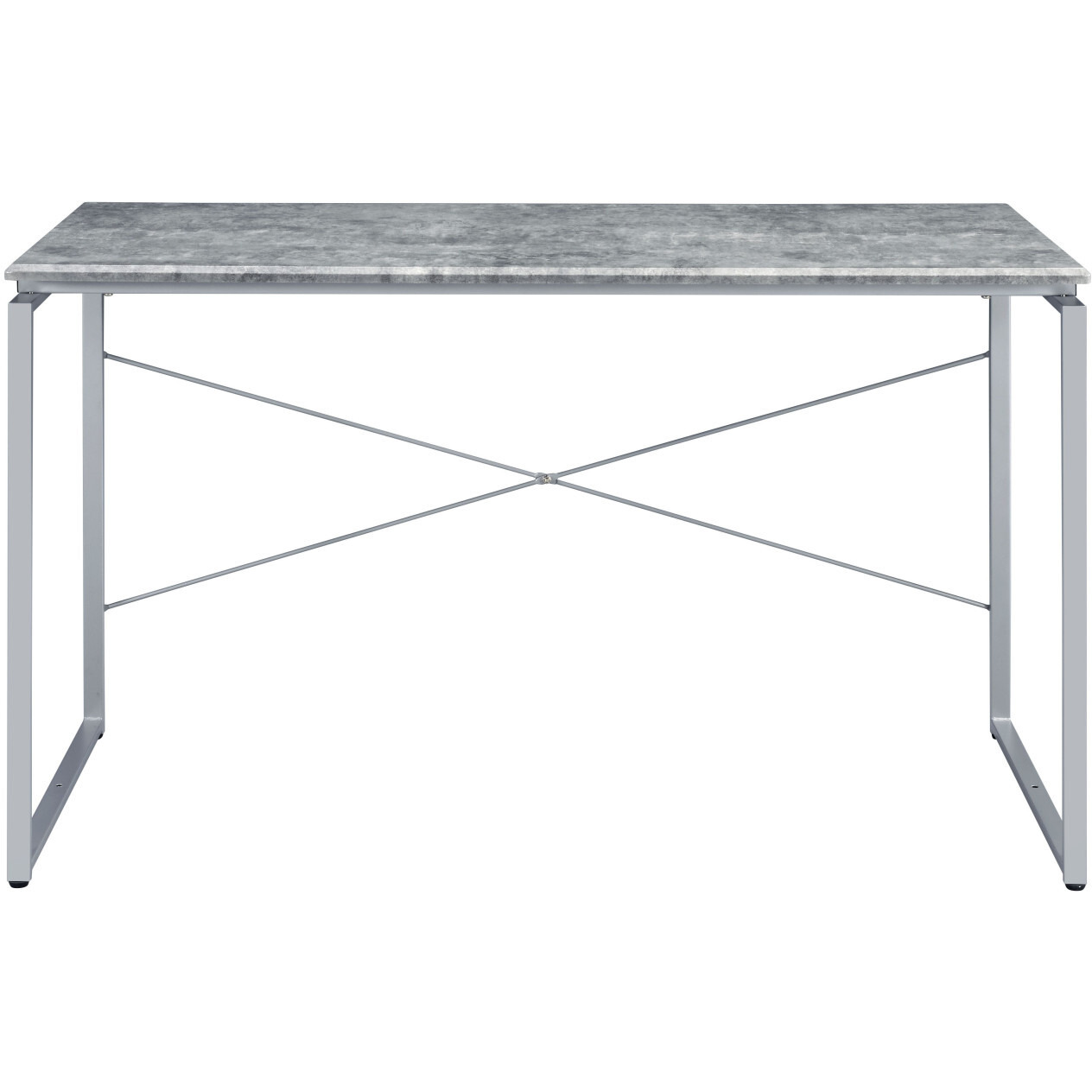 47"" Gray And Black Writing Desk