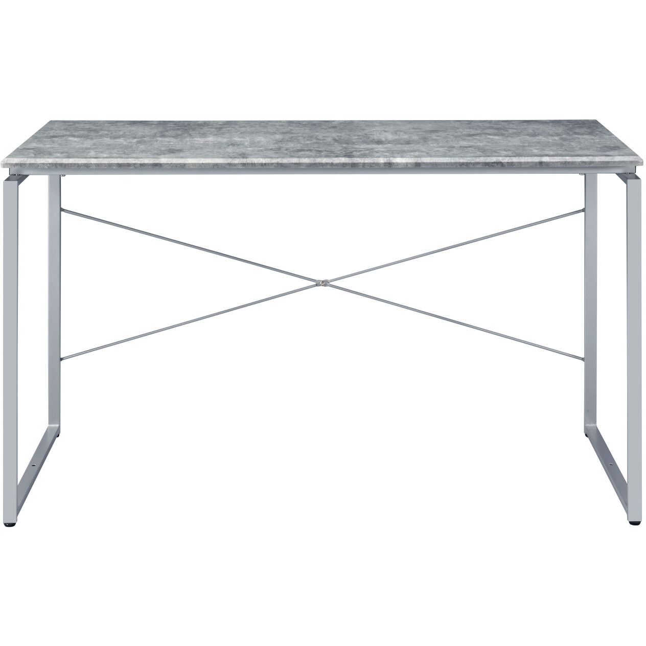 47"" Gray And Black Writing Desk