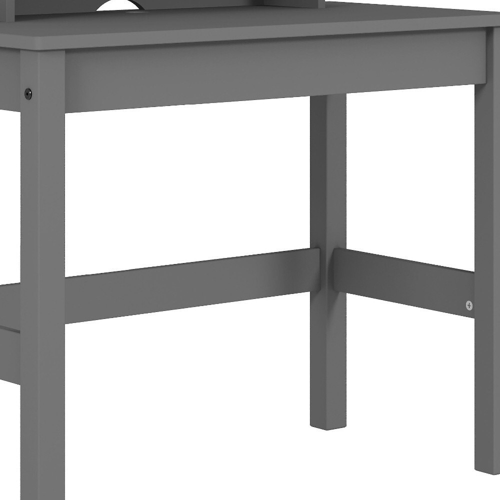 35"" Gray Writing Desk