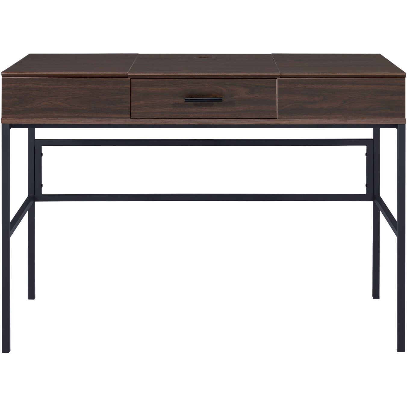 42"" Brown And Black Writing Desk