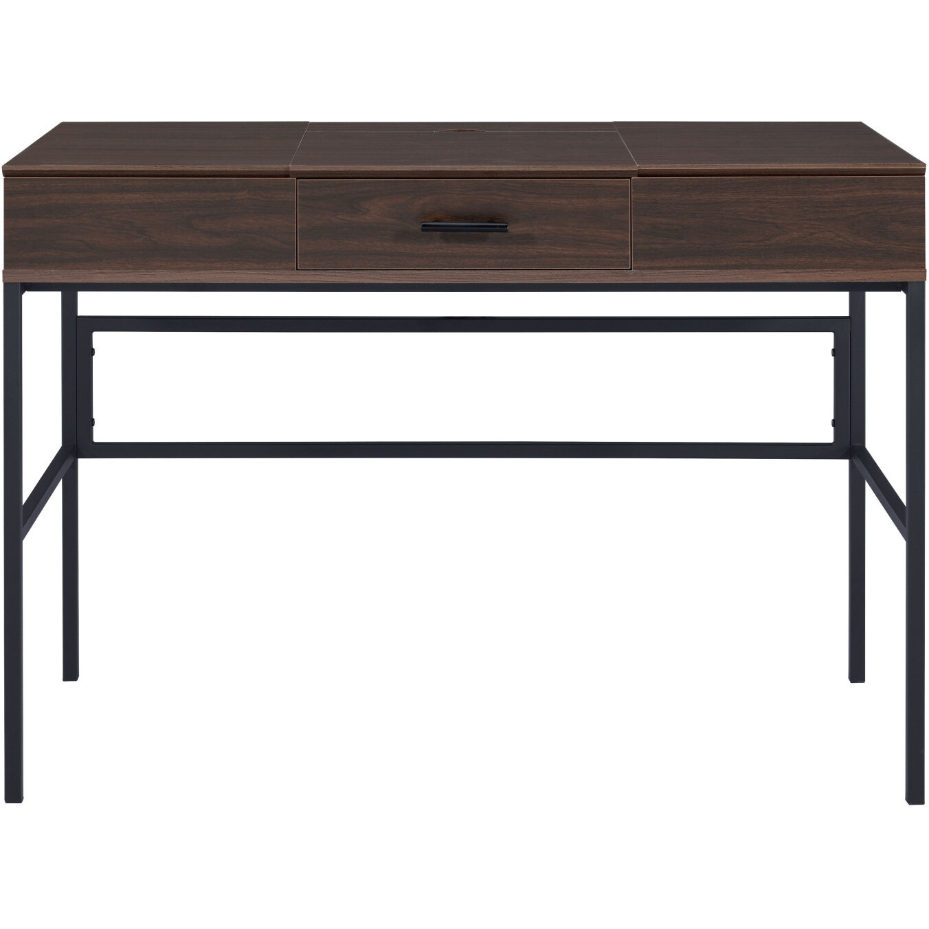 42"" Brown And Black Writing Desk