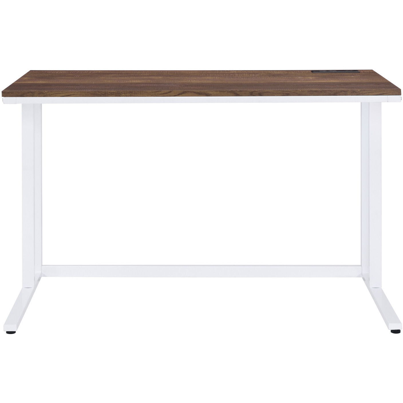 47"" Brown And White Writing Desk