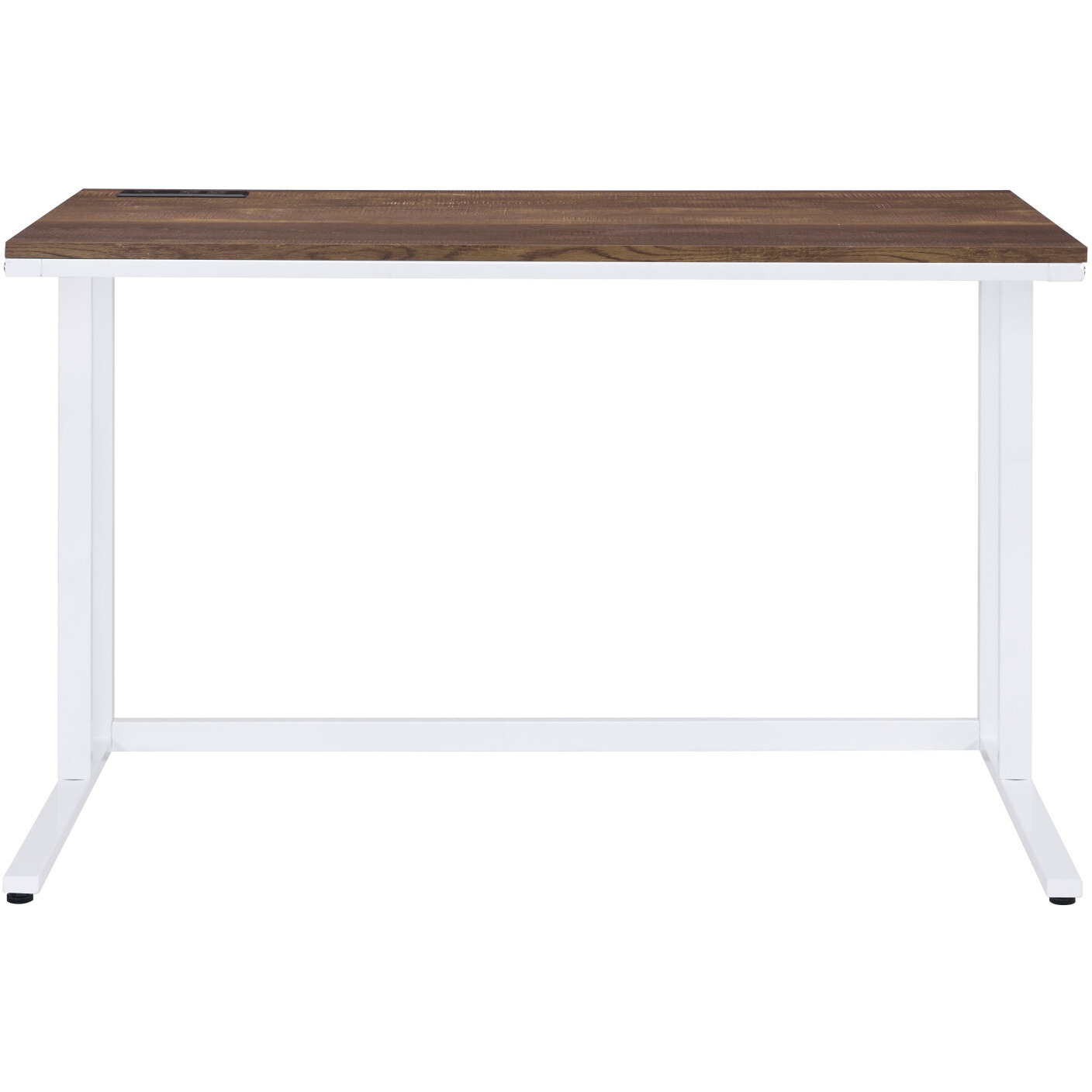 47"" Brown And White Writing Desk