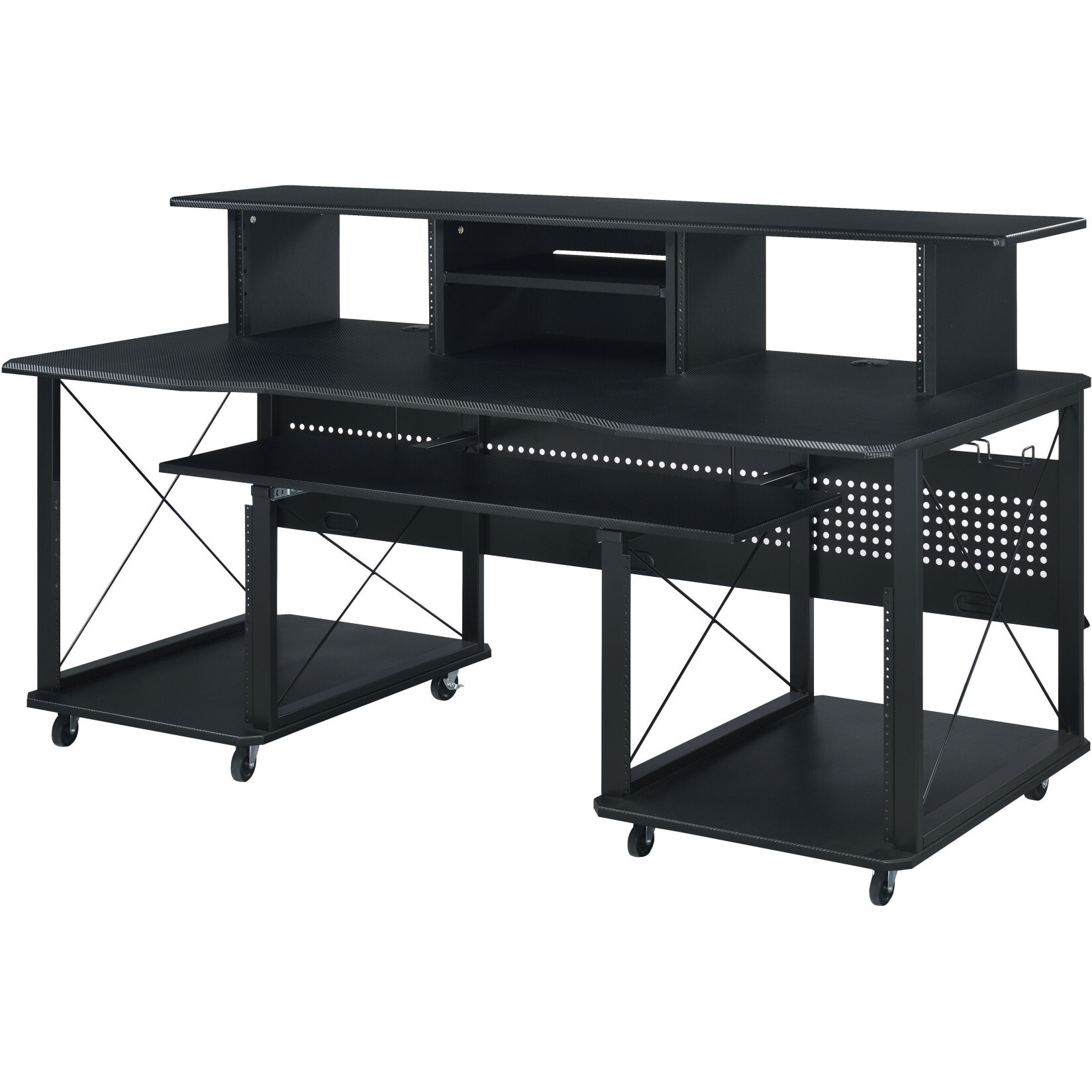 72"" Black Computer Desk