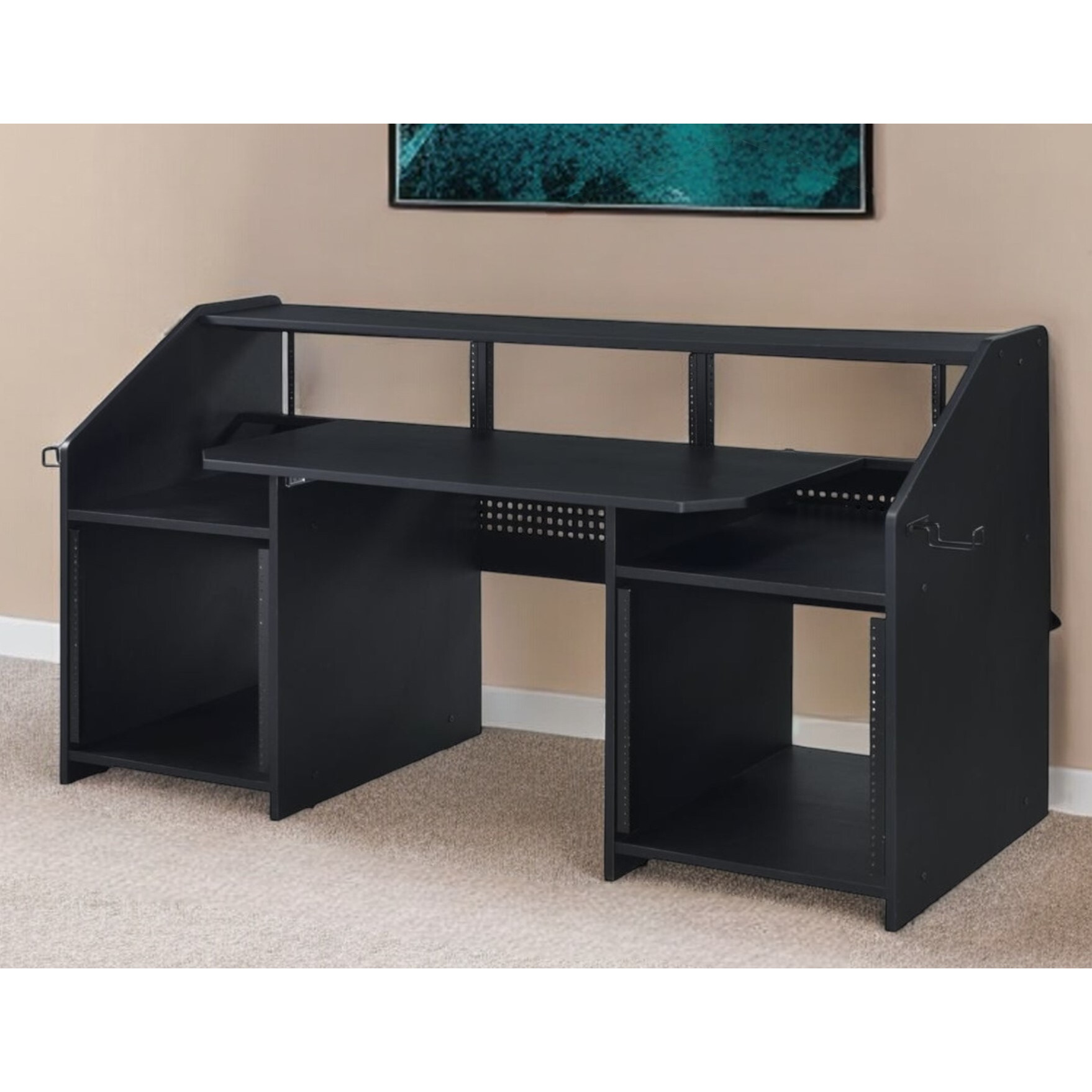 71"" Black Computer Desk