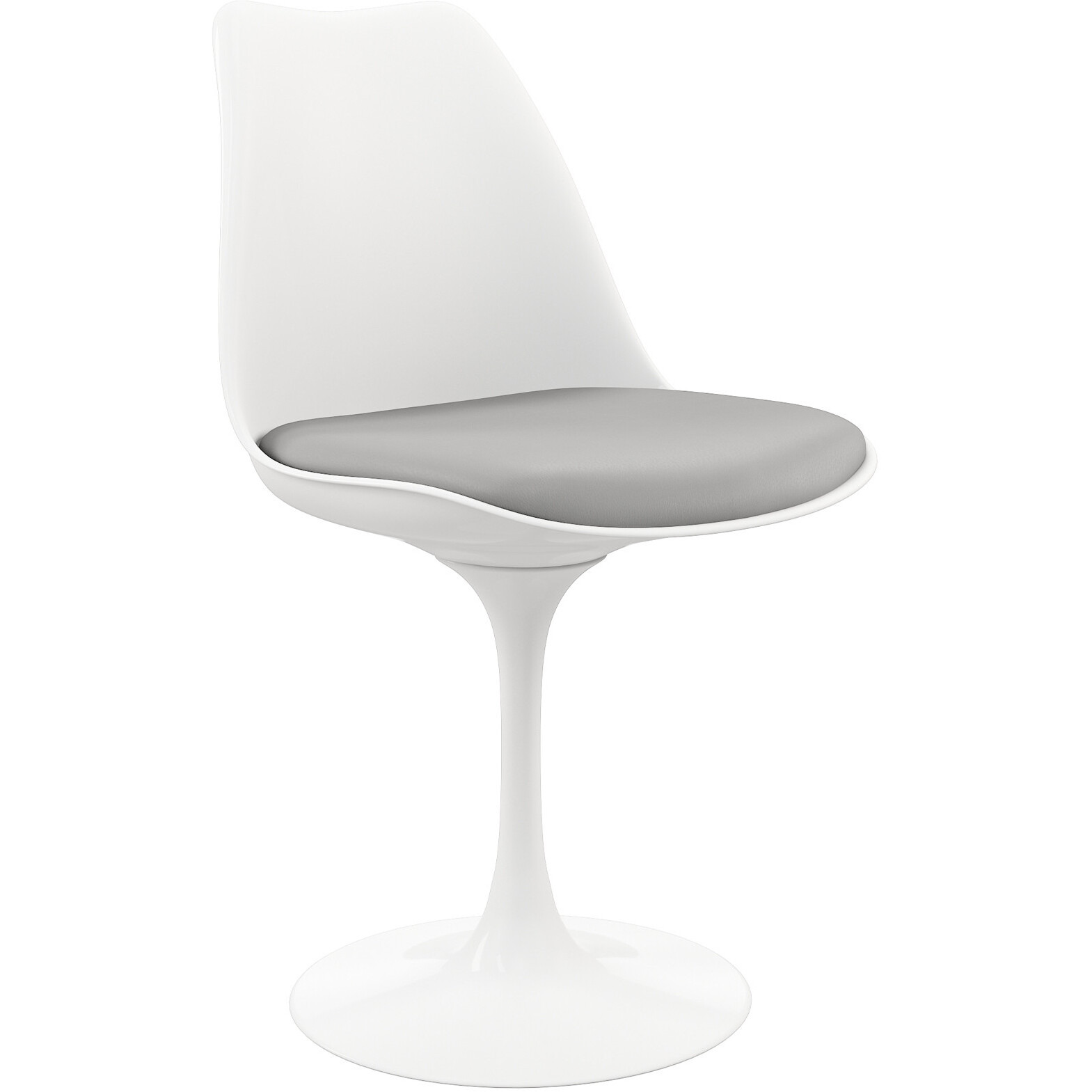 Gray And White Dining Side Chair