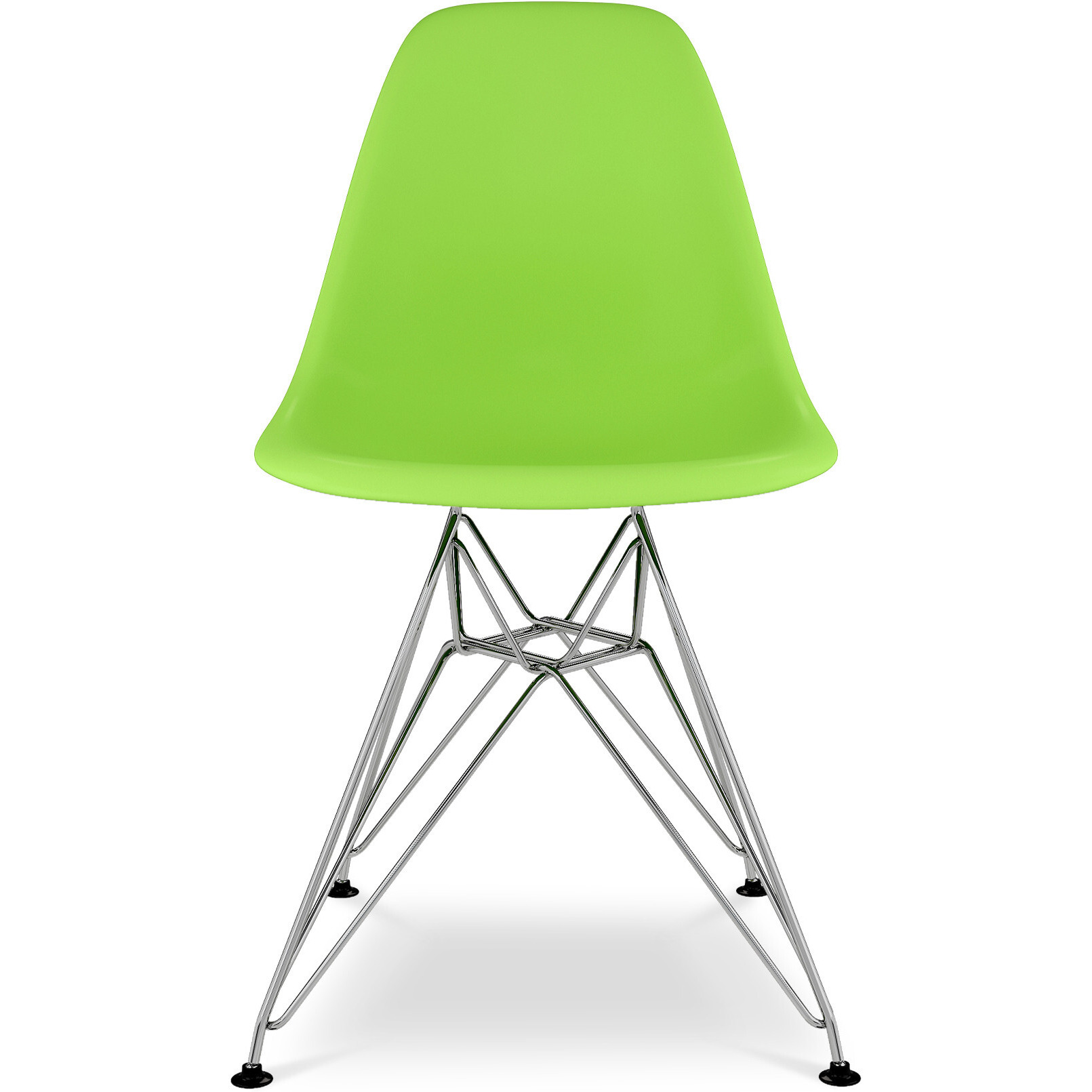 Green And Silver Acrylic Dining Side Chair