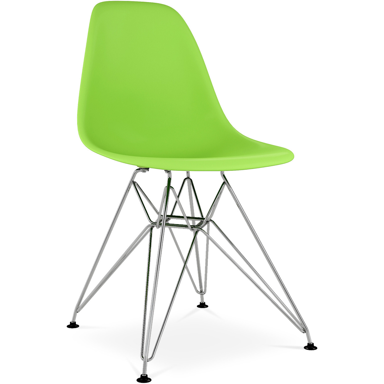 Green And Silver Acrylic Dining Side Chair