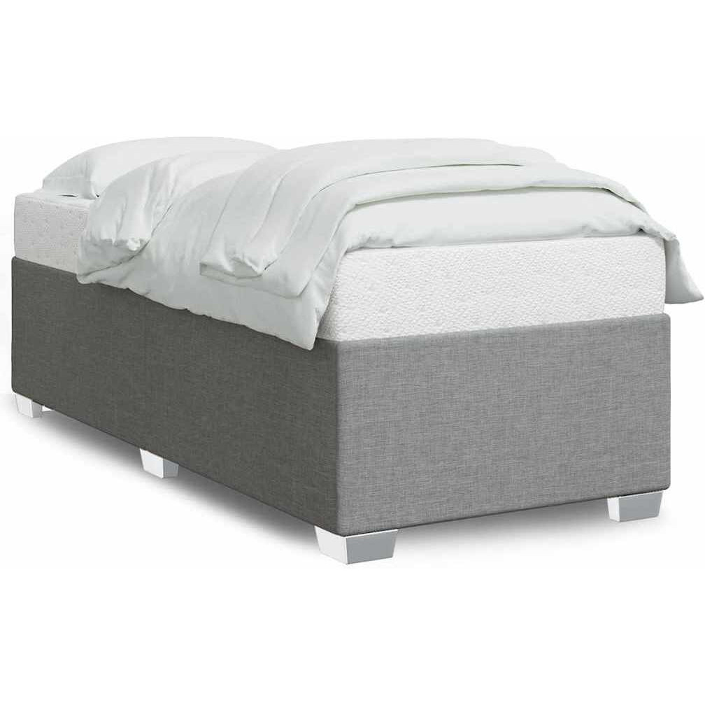 Vidaxl Bed Frame Without Mattress Light Graytwin Xl Fabric