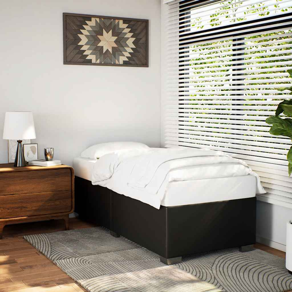 Vidaxl Bed Frame Without Mattress Blacktwin Faux Leather