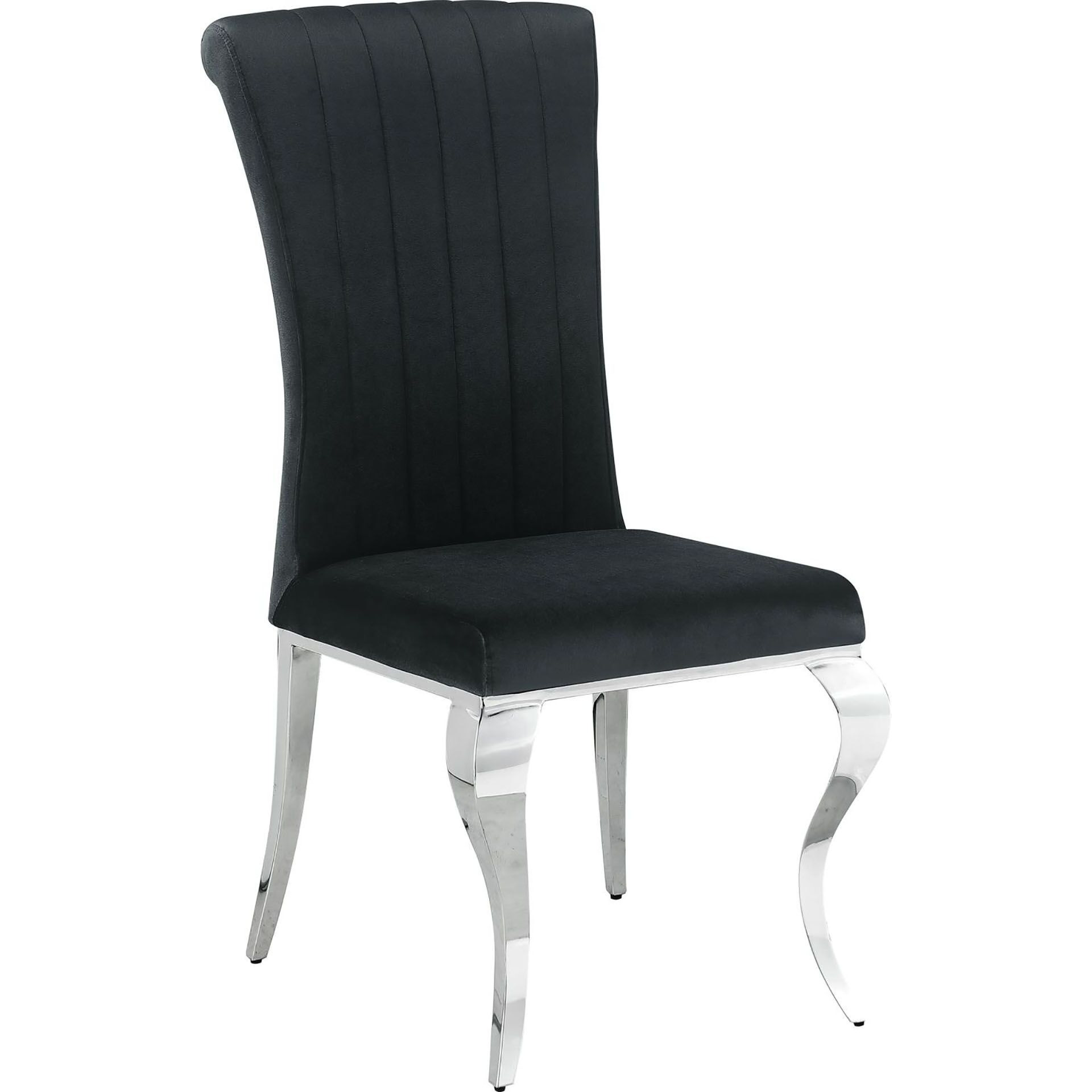 Black Upholstered Side Chairs (Set Of 4)