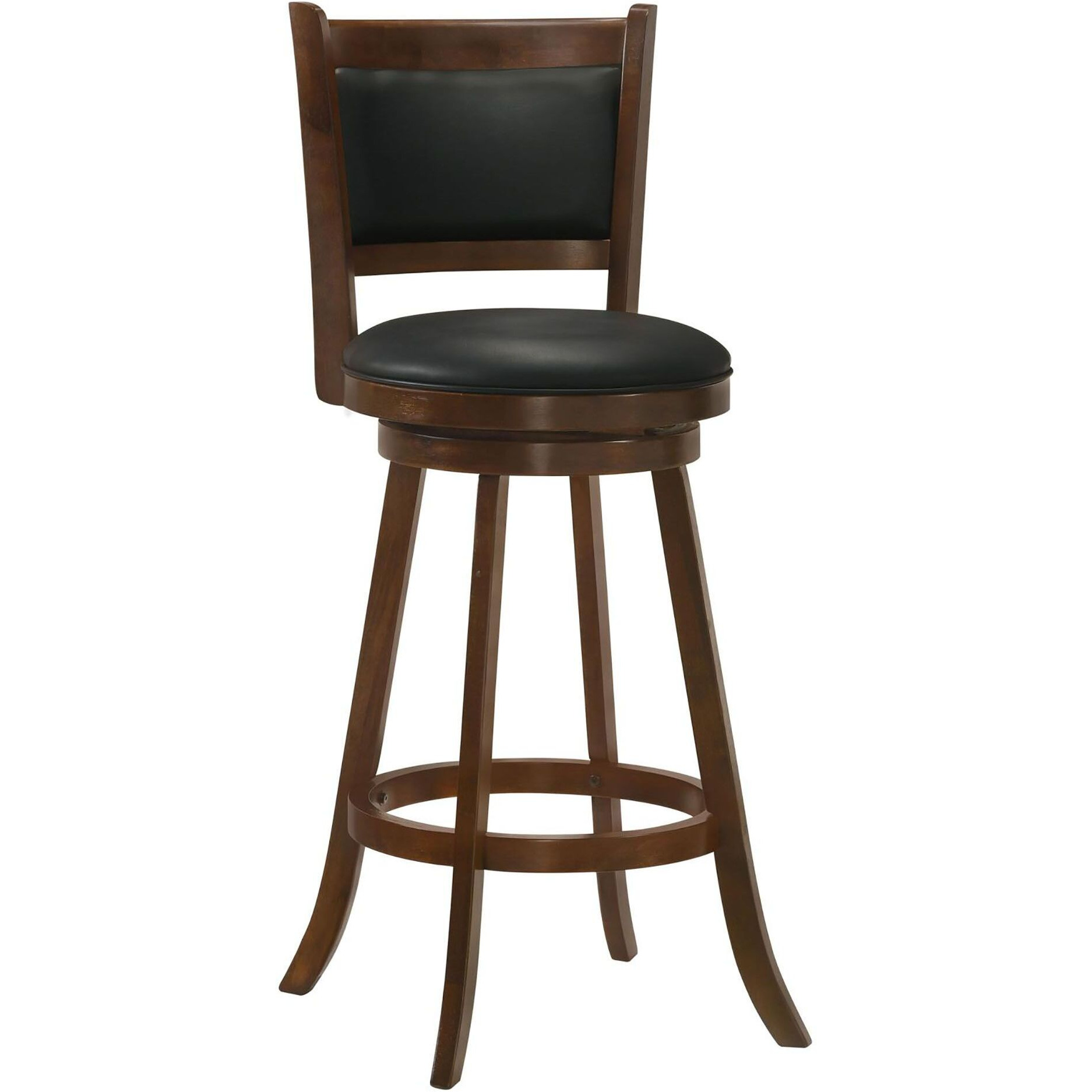 Chestnut And Black Swivel Stool (Set Of 2)