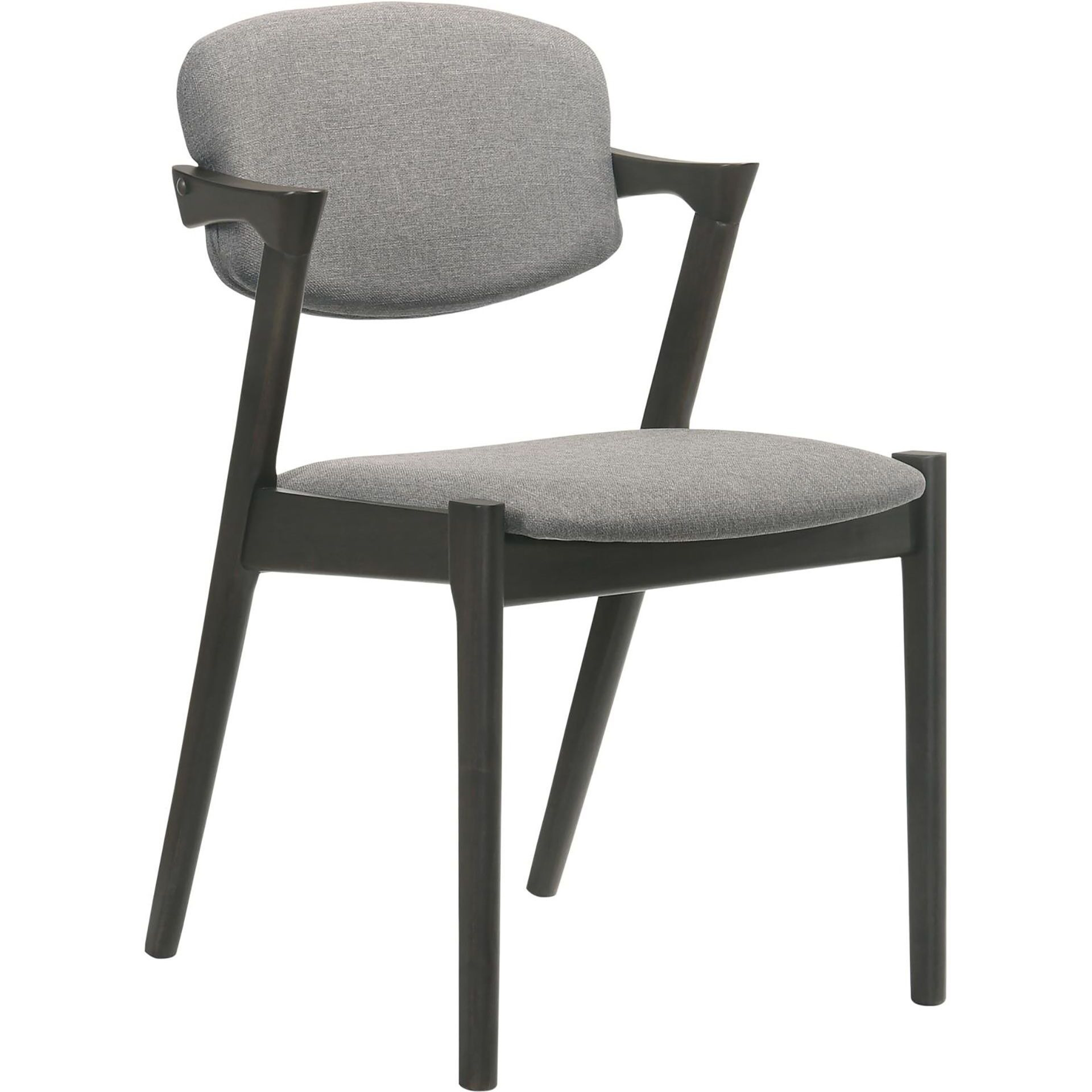 Brown Grey And Black Dining Chair (Set Of 2)