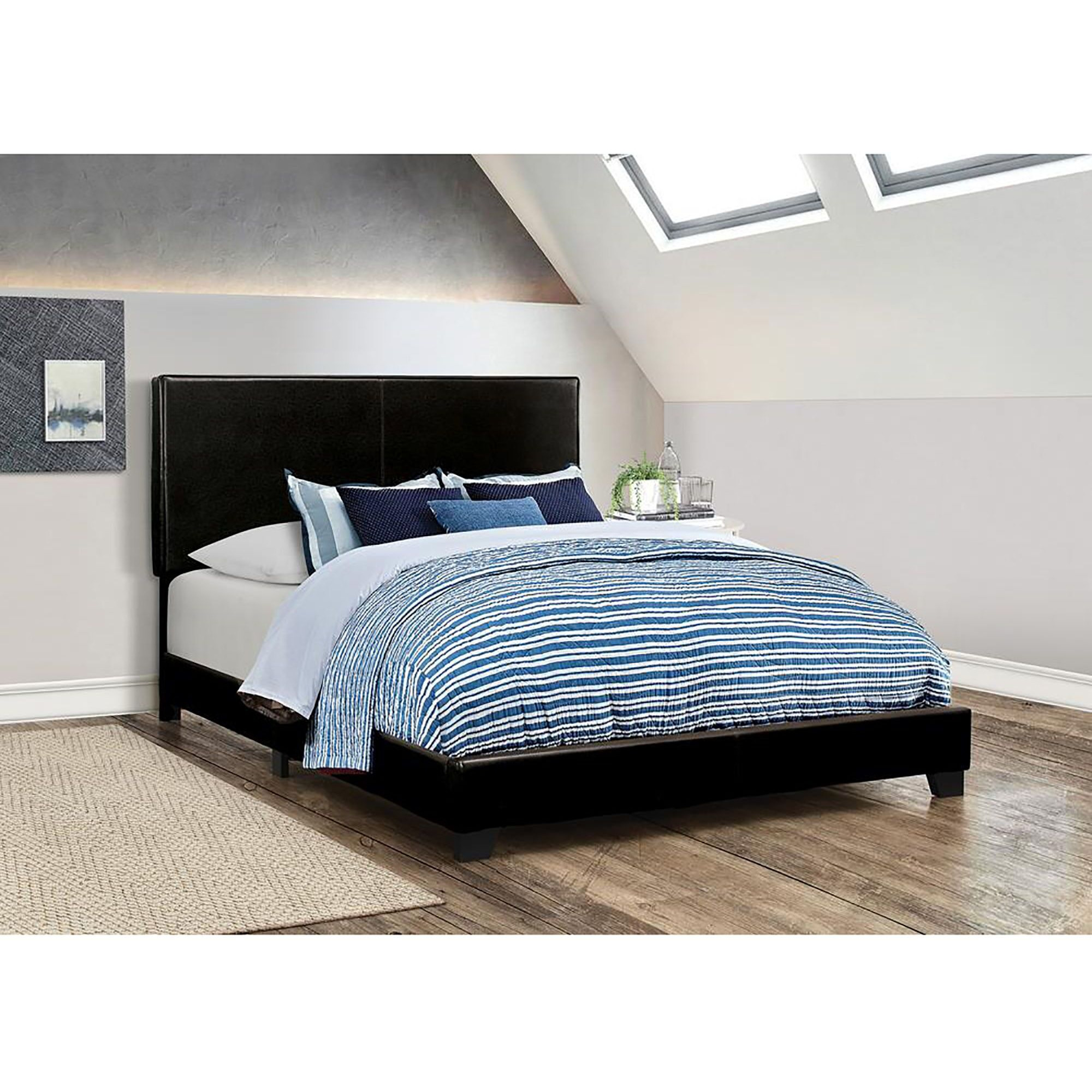 Black Full Panel Bed