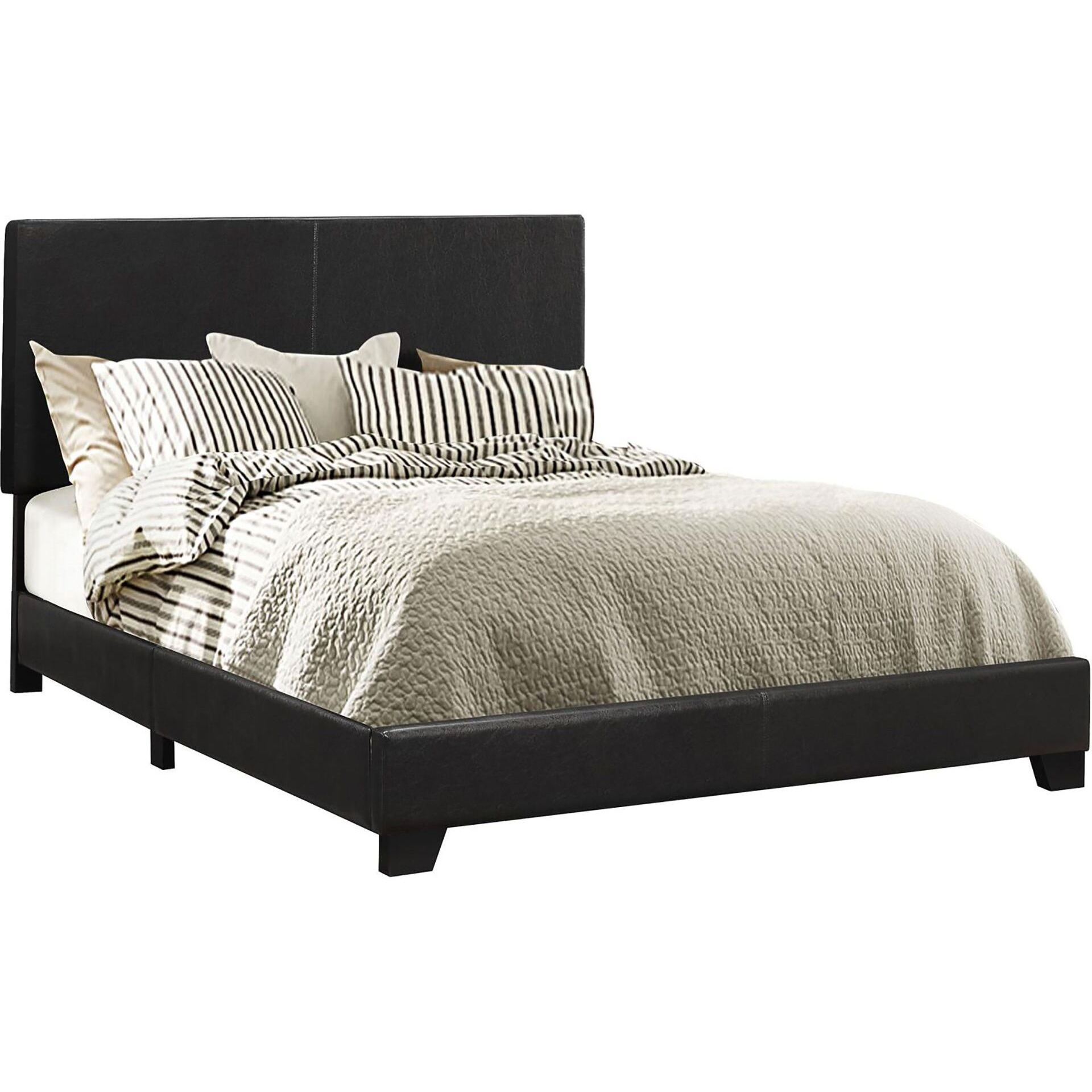 Black Full Panel Bed