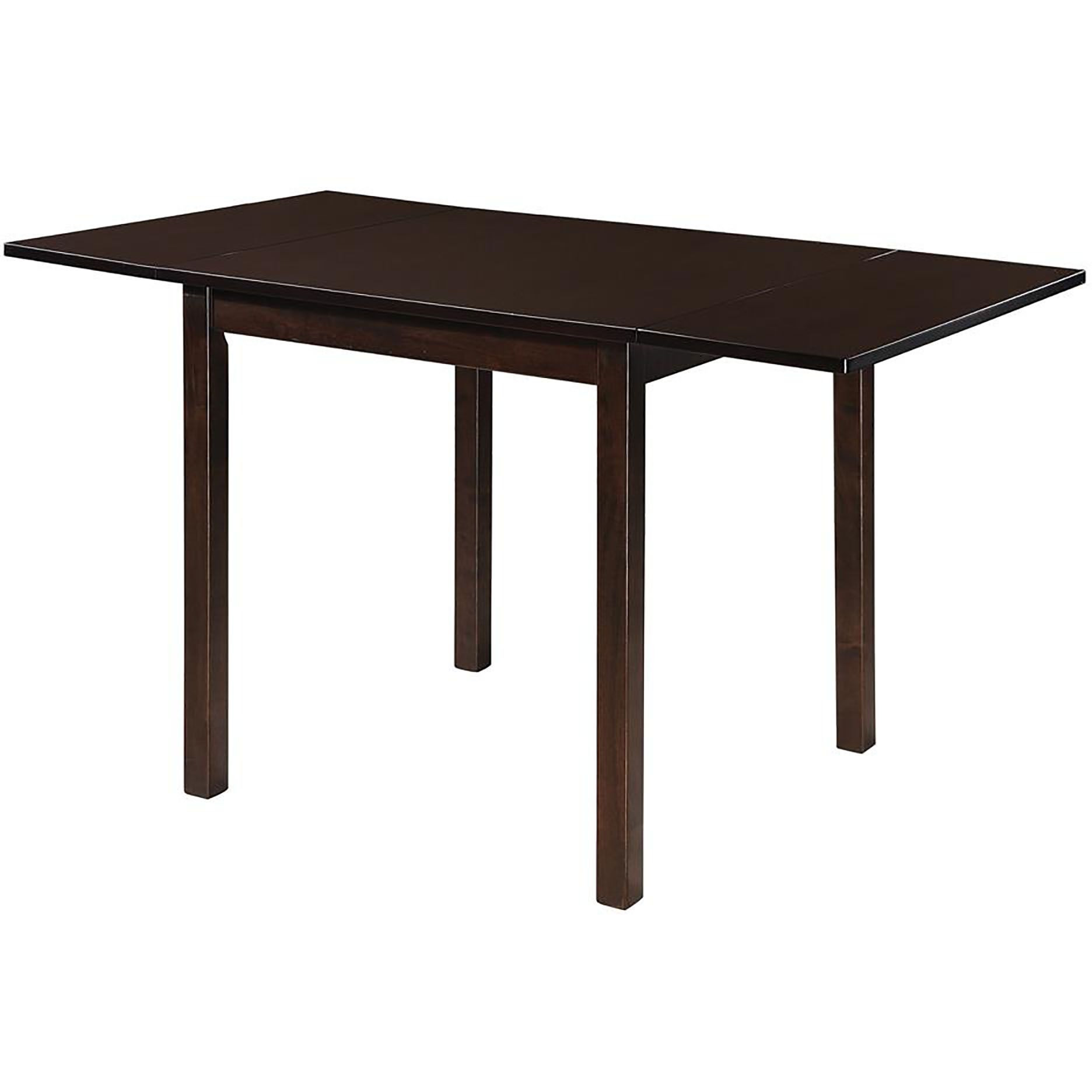 Cappuccino Dining Table With Drop Extension Leaf
