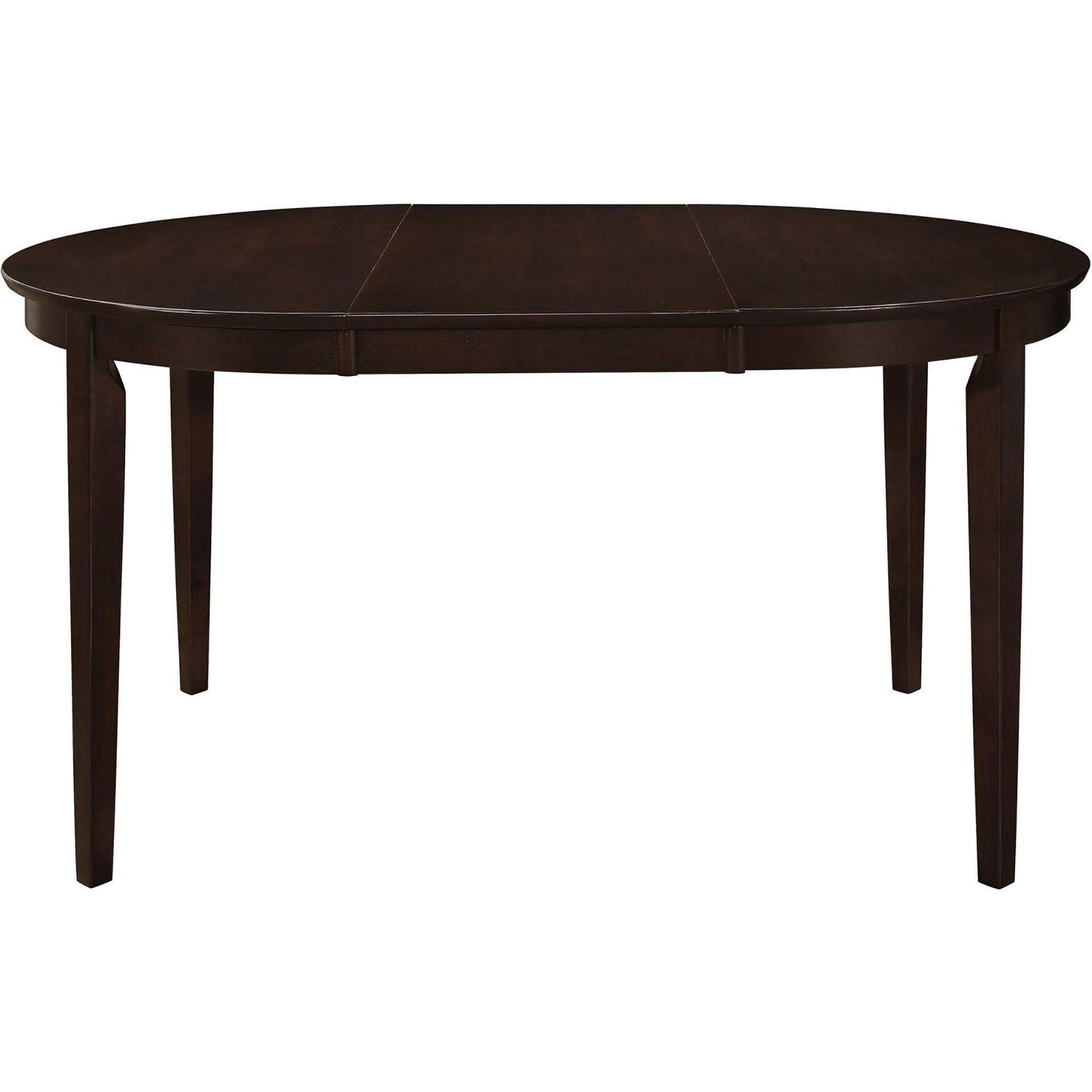 Cappuccino Oval Dining Table With Leaf Extension