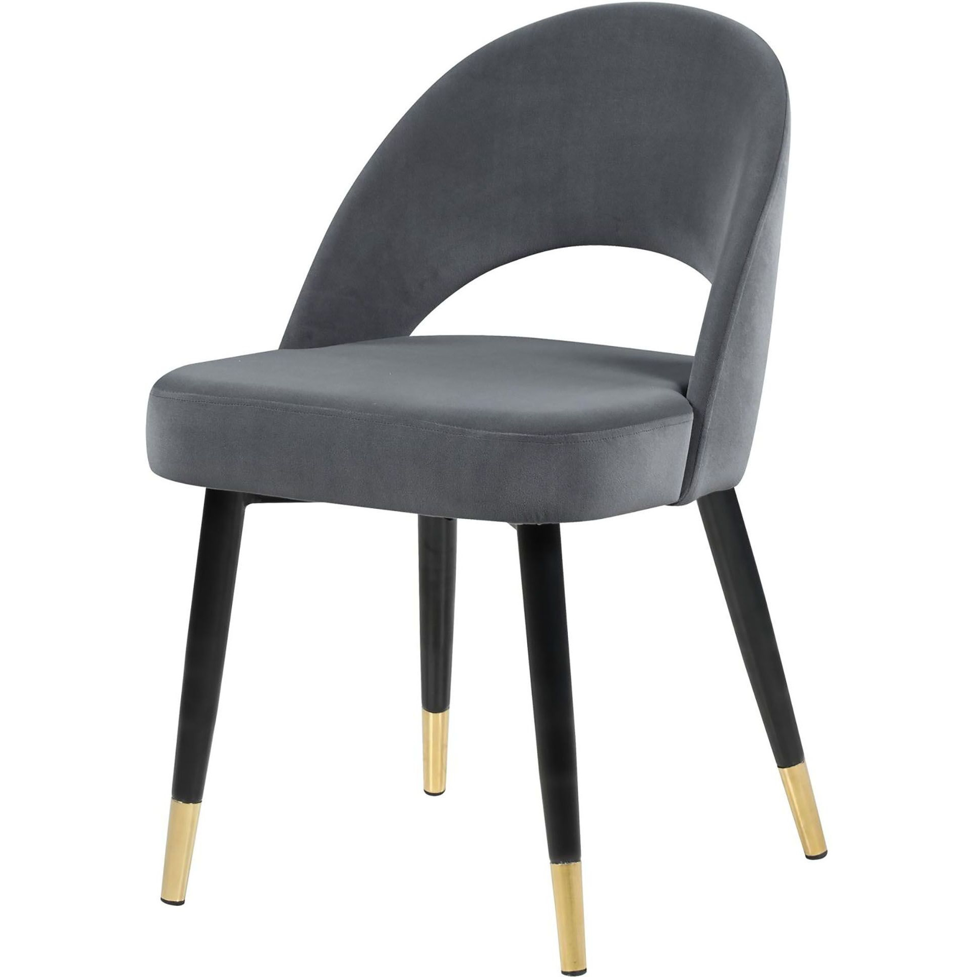 Grey And Black Arched Back Side Chairs (Set Of 2)