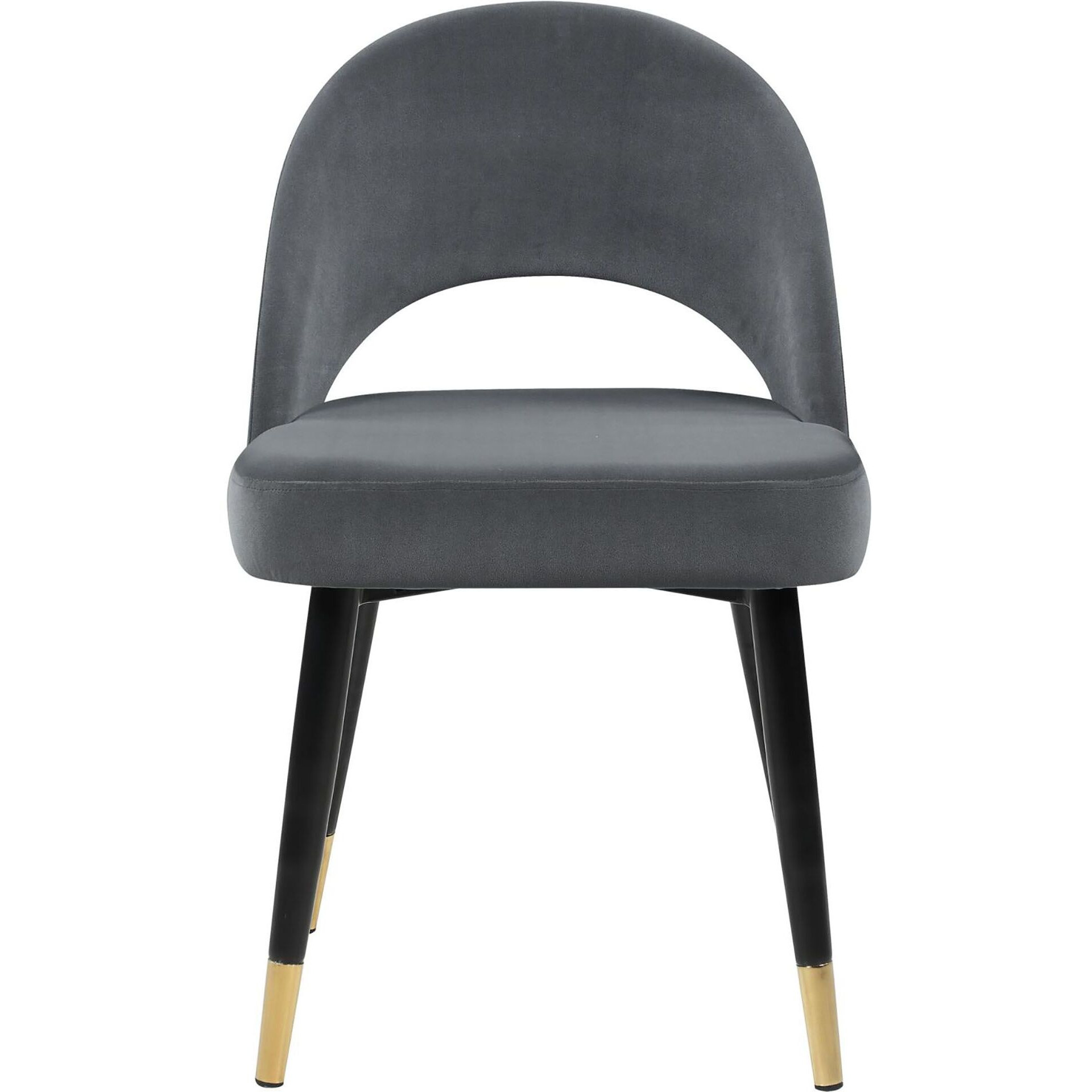 Grey And Black Arched Back Side Chairs (Set Of 2)