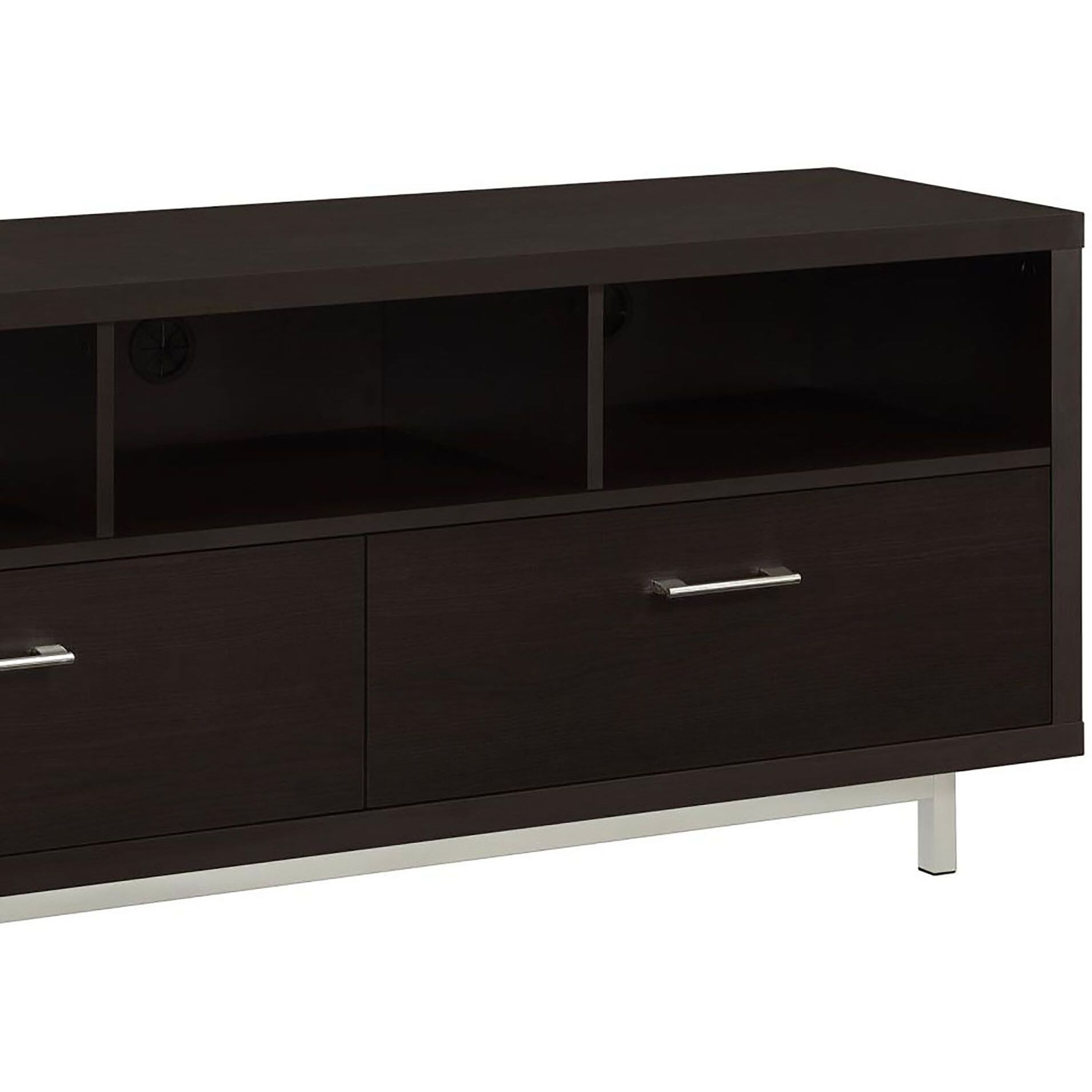 Cappuccino 60-Inch Drawer Storage Tv Console