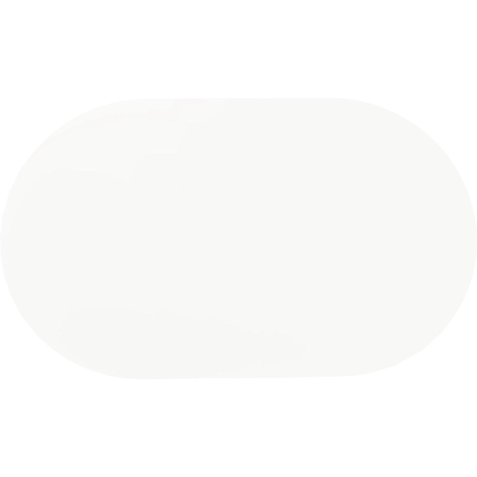 White And Chrome Oval Dining Table