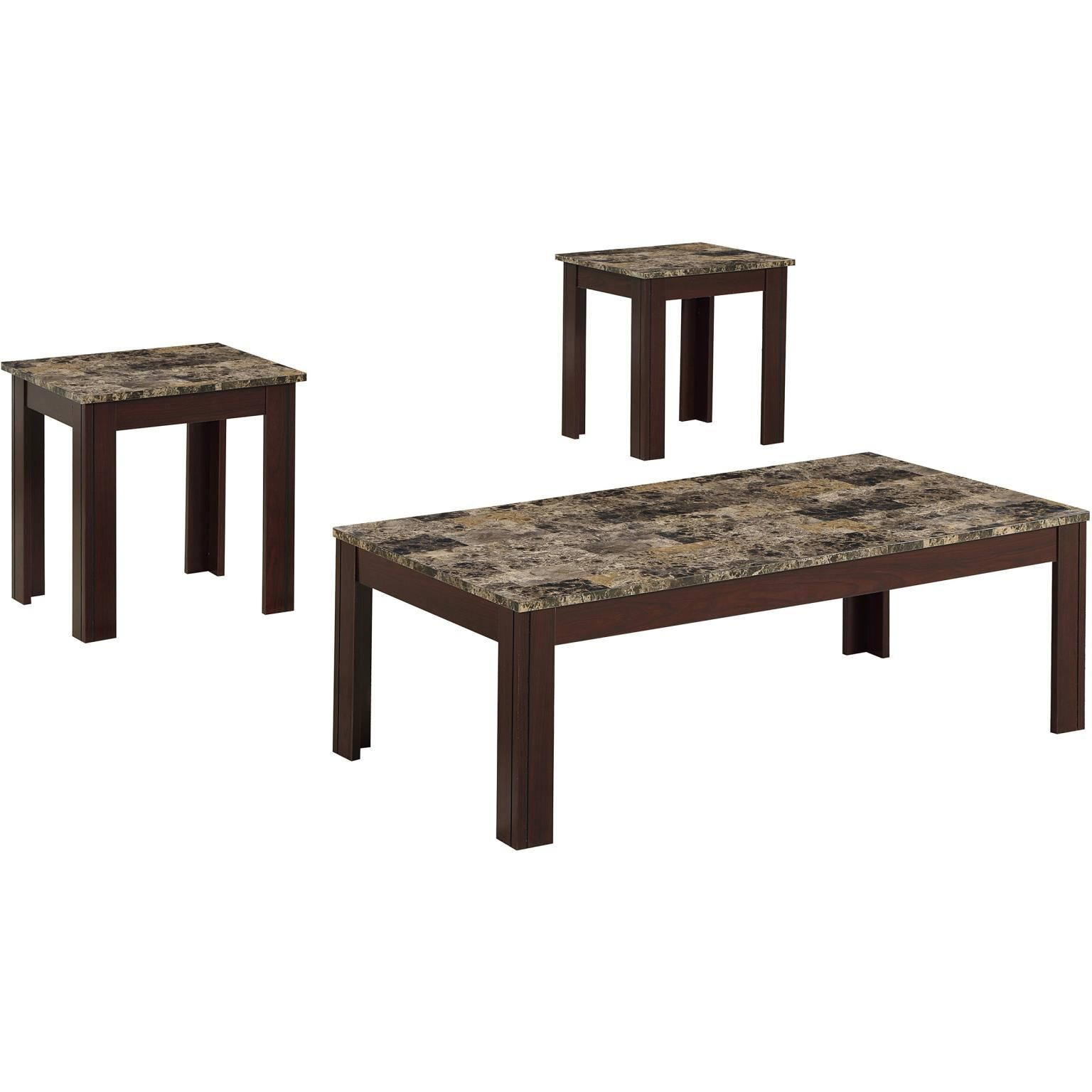 Brown 3-Piece Occasional Set