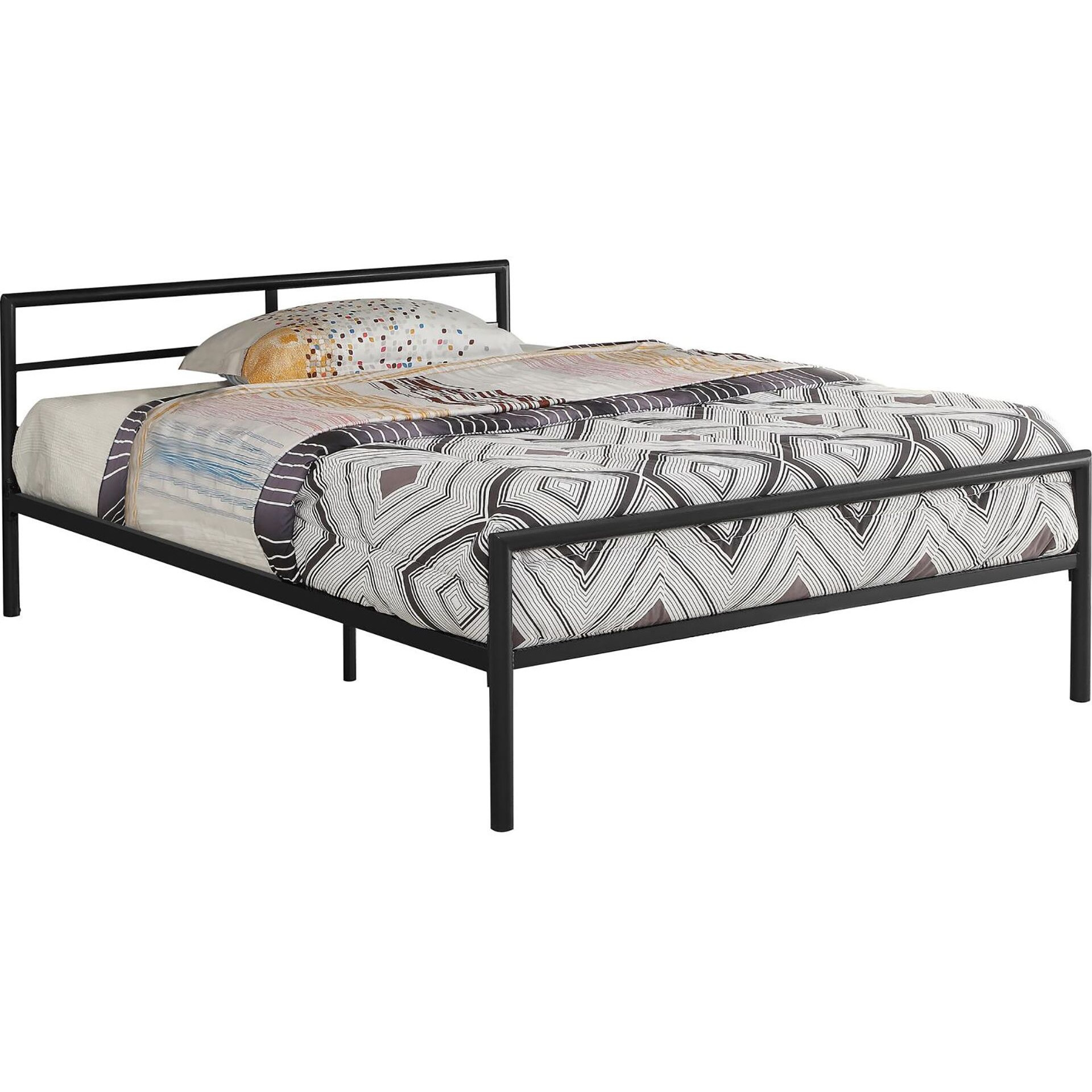 Gunmetal Metal Bed