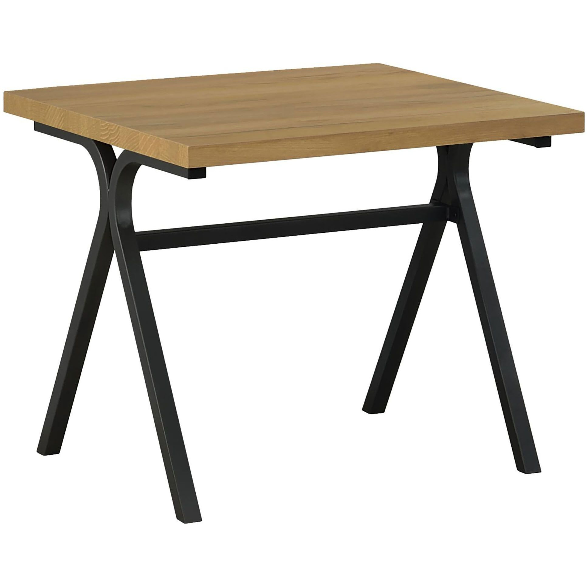 Golden Oak And Gunmetal 3-Piece Occasional Set