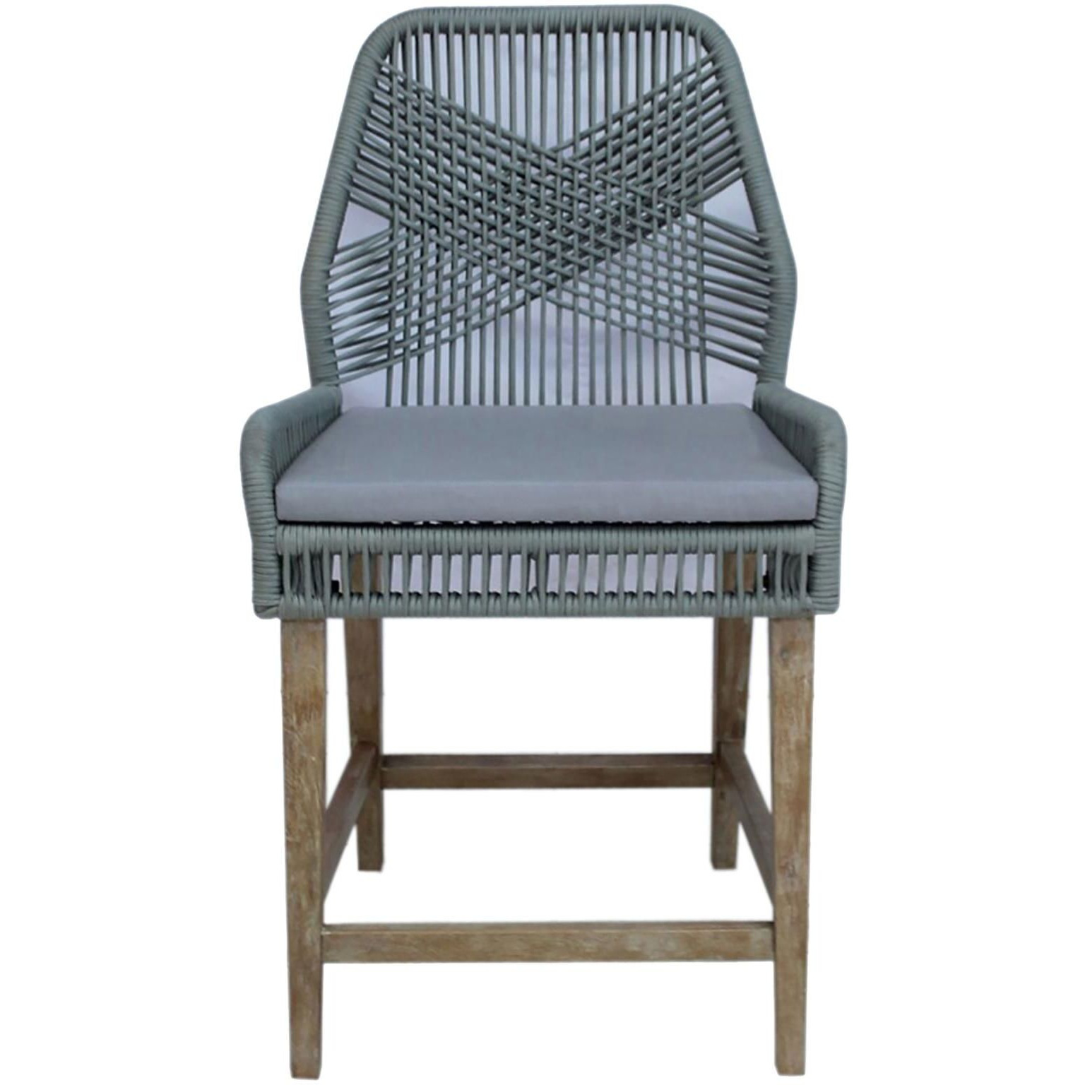 Grey And Weathered Wash Counter Height Stools (Set Of 2)
