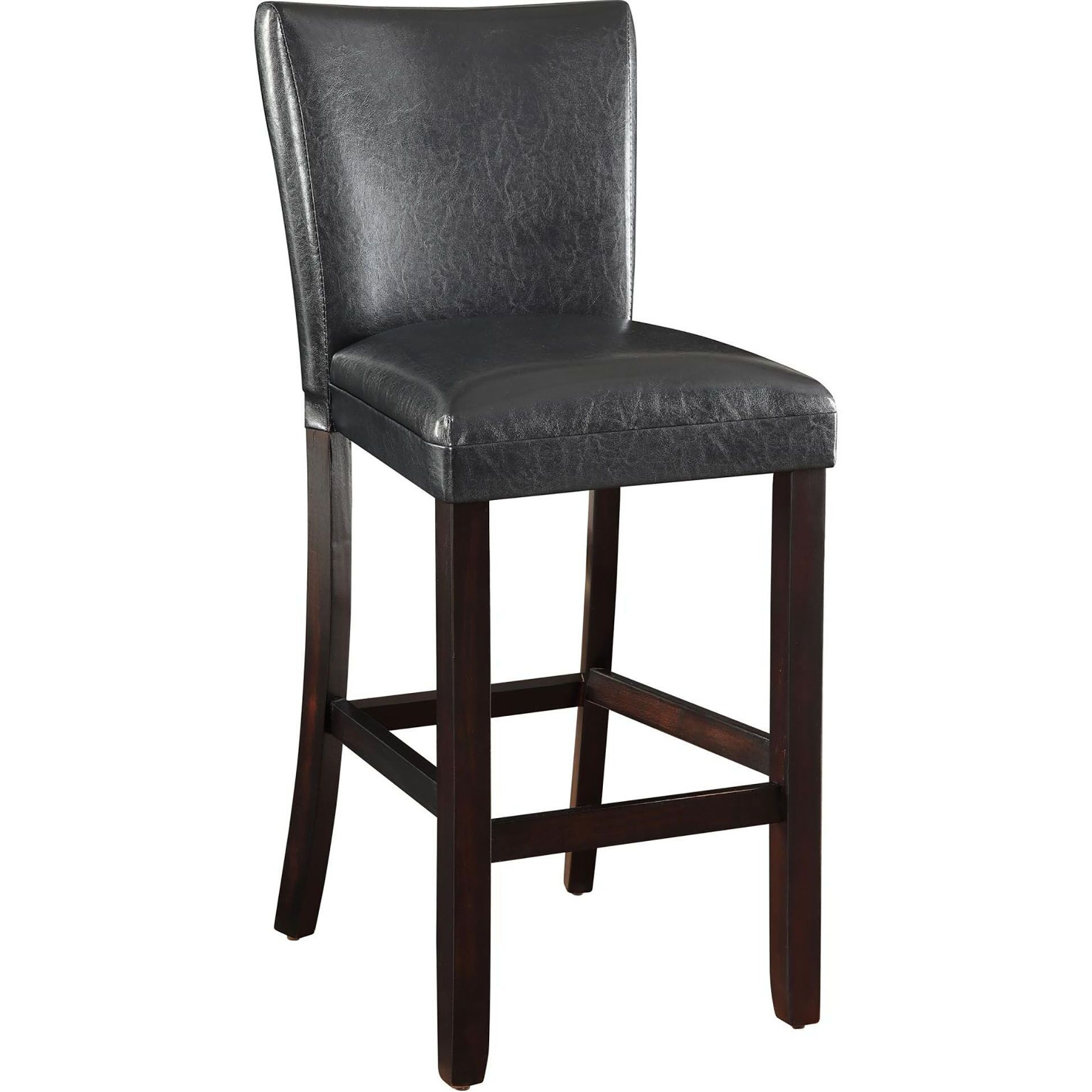 Cappuccino And Black Bar Height Stool (Set Of 2)