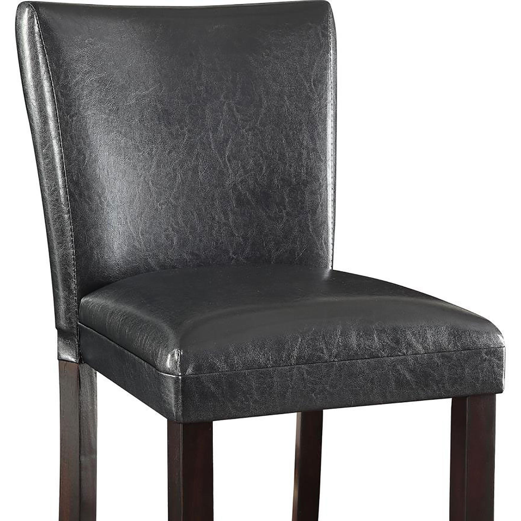 Cappuccino And Black Bar Height Stool (Set Of 2)