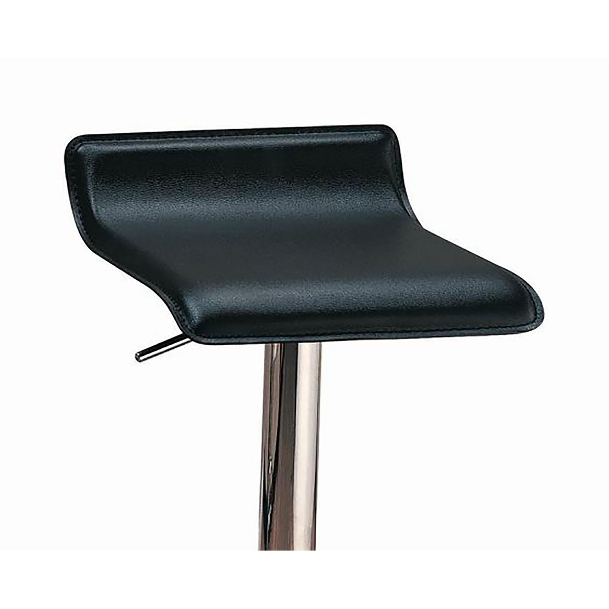 Black And Chrome Backless Bar Stool